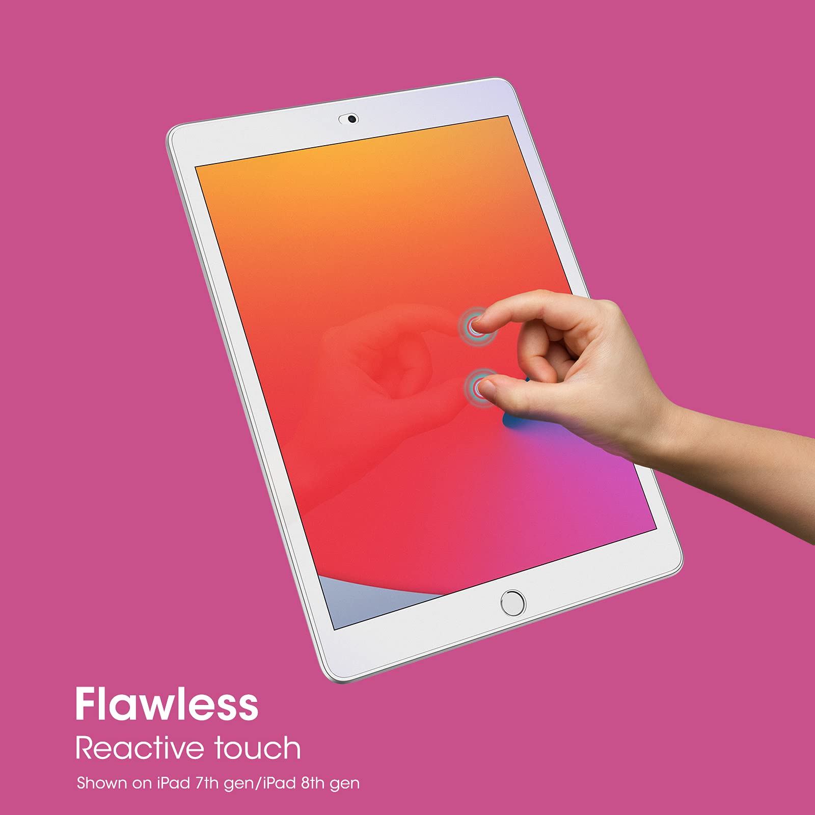 Otterbox Made For Kids Blue Light Screen Protector With Antimicrobial Technology For Ipad 8Th & 7Th Gen (10.2'' Display   2020 &