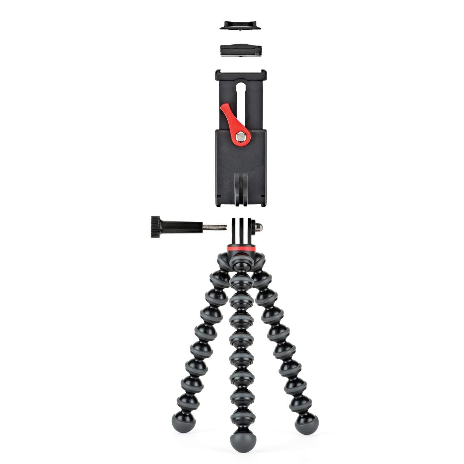 Joby Griptight Smartphone/Action Camera Flexible Tripod Stand Kit, Black/Charcoal, 10 Oz (Jb01515)