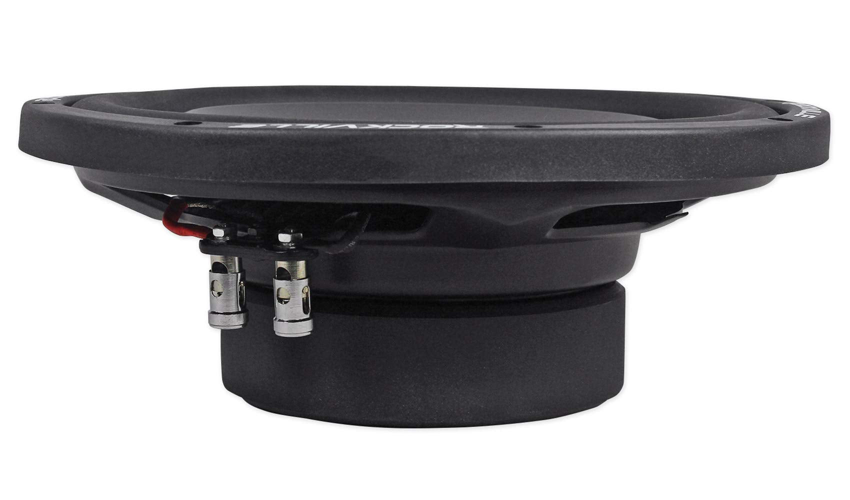 Rockville W10T4-S4 10 Shallow Mount 1200W Peak Car Subwoofer 4-Ohm Sub 300W Rms Cea Rated