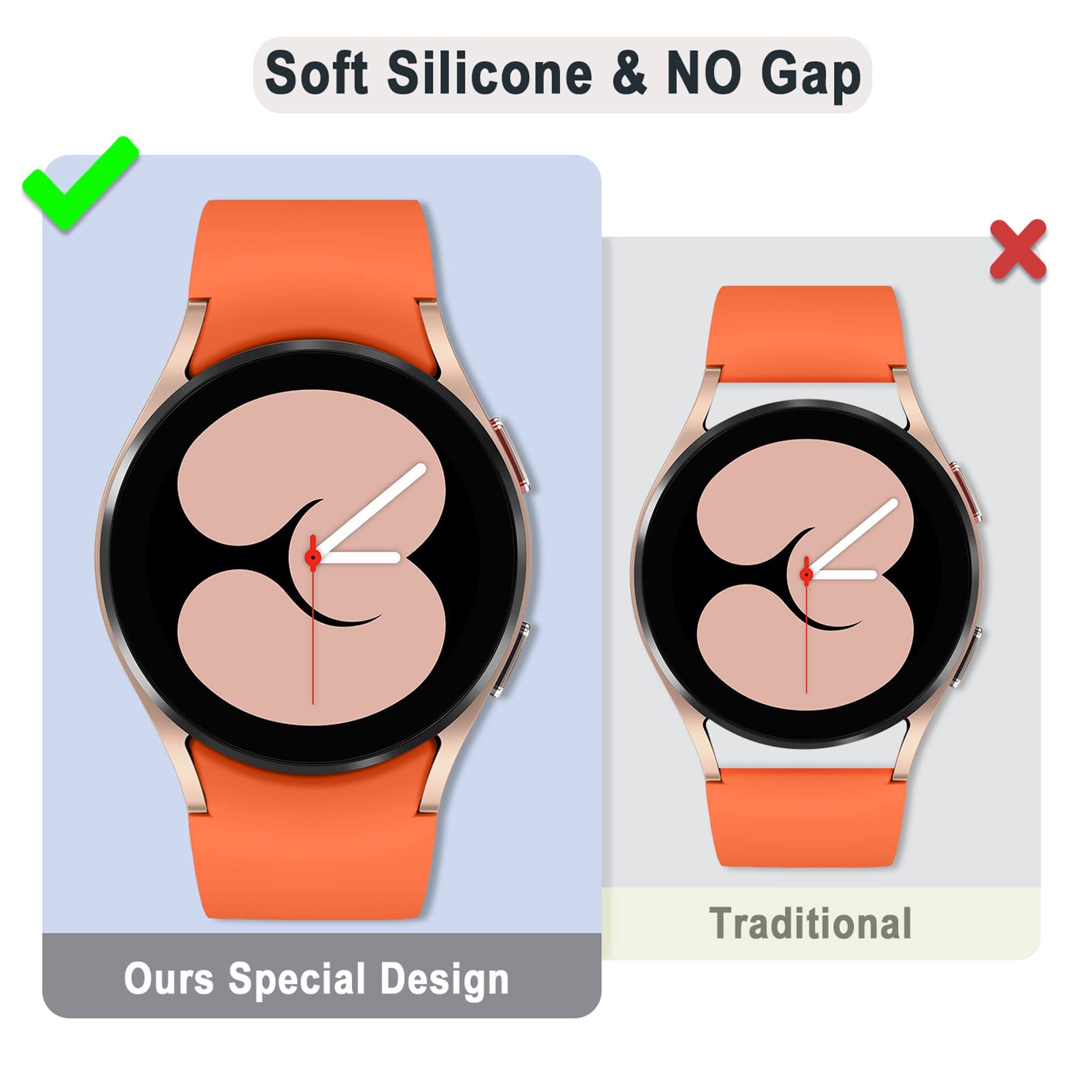 Apbands 20Mm Band Compatible For Samsung Galaxy Watch 4 44Mm 40Mm/Galaxy Watch 4 Classic 42Mm 46Mm/Active/Galaxy Watch 3 41Mm/Ga