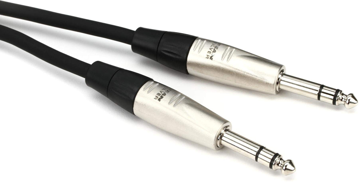 Hosa Hss 003 Pro Balanced Interconnect, Rean 1/4 Inches Trs To Same, 3 Feet
