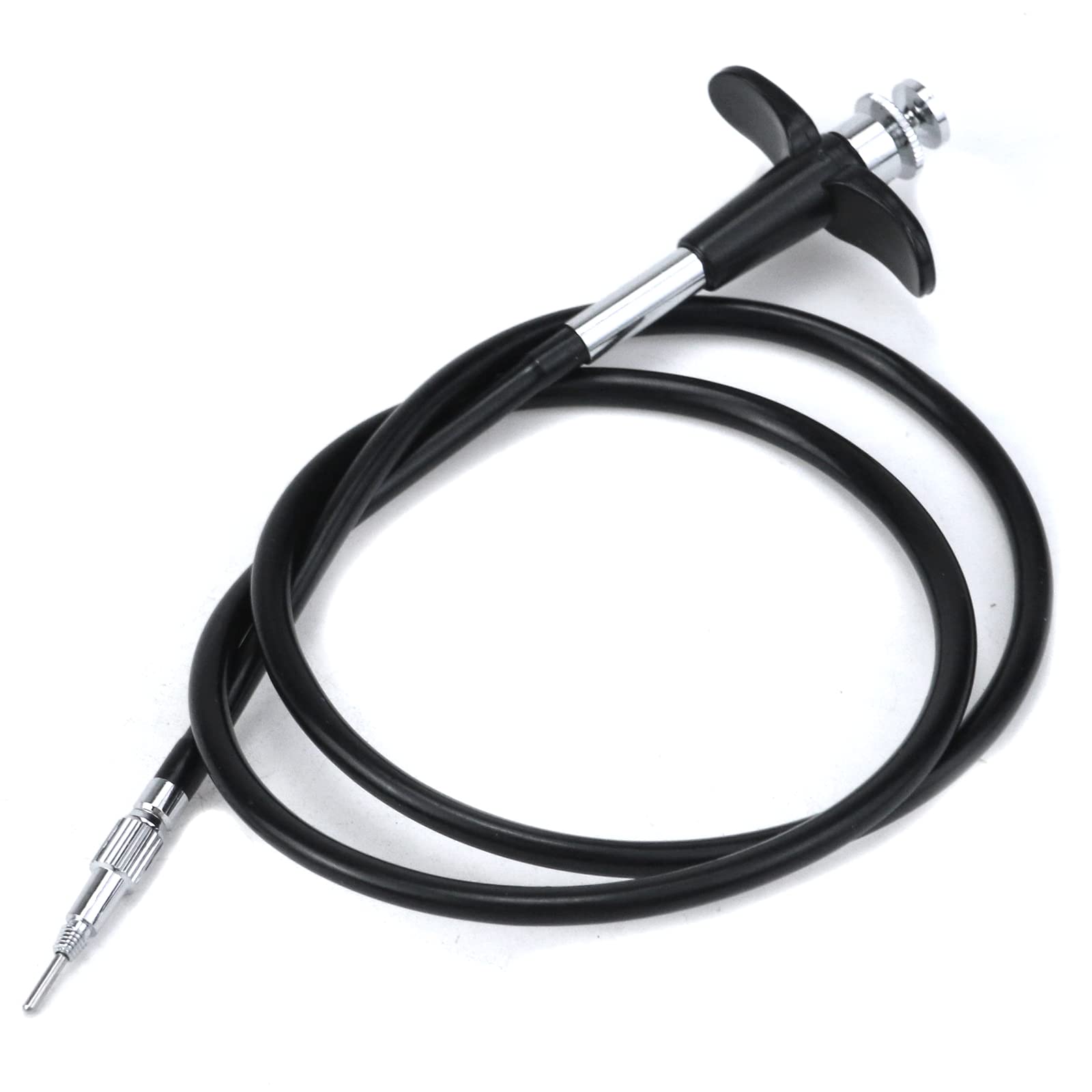 Pastlla 28''(70Cm) Threaded Release Cable Vibration Free Black Shutter Release Cable Shutter Release Cable With Bulb Lock Mechan