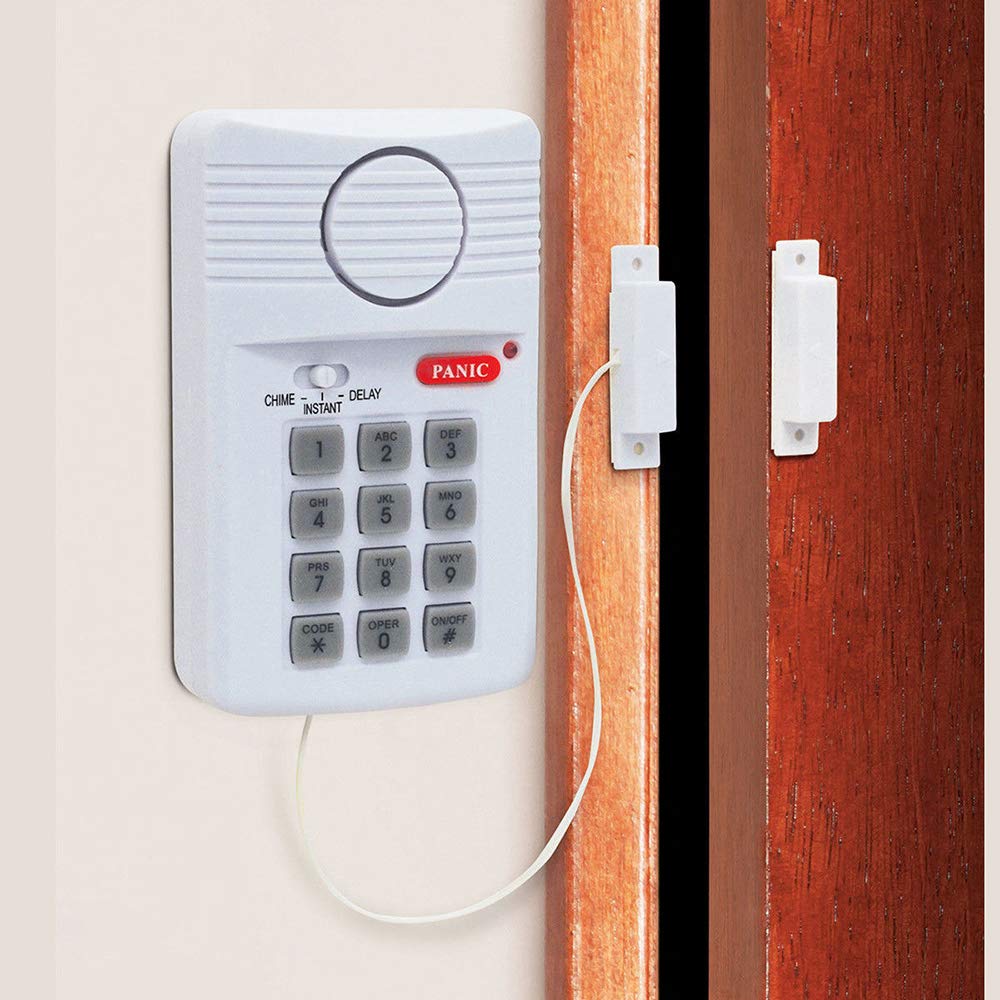 H Come Wireless Home Security Burglar Alarm Garage Shed Caravan Defender With Keypad, Fit For Door Window, Powered By 3 X Aa Bat