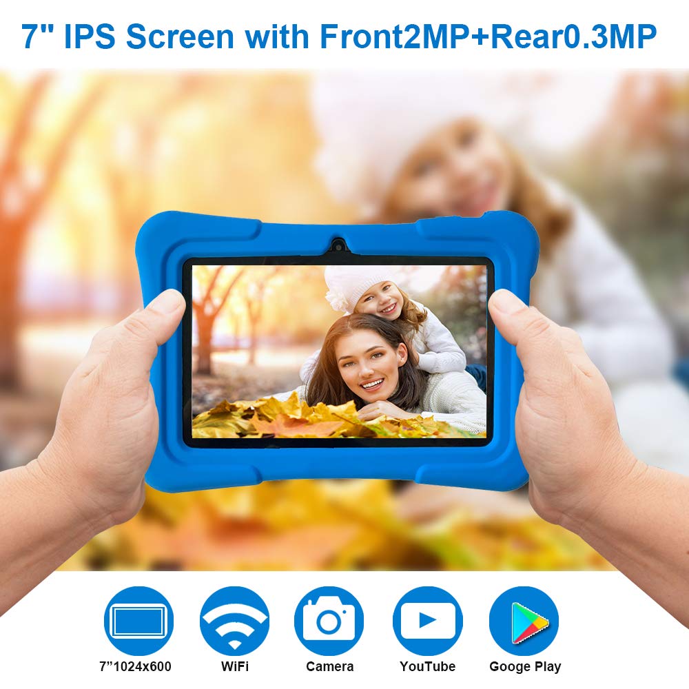 Pritom 7 Inch Kids Tablet, Quad Core Android Os, 32Gb, Wifi, Bluetooth, Dual Camera, Educationl, Games,Parental Control, Kids So