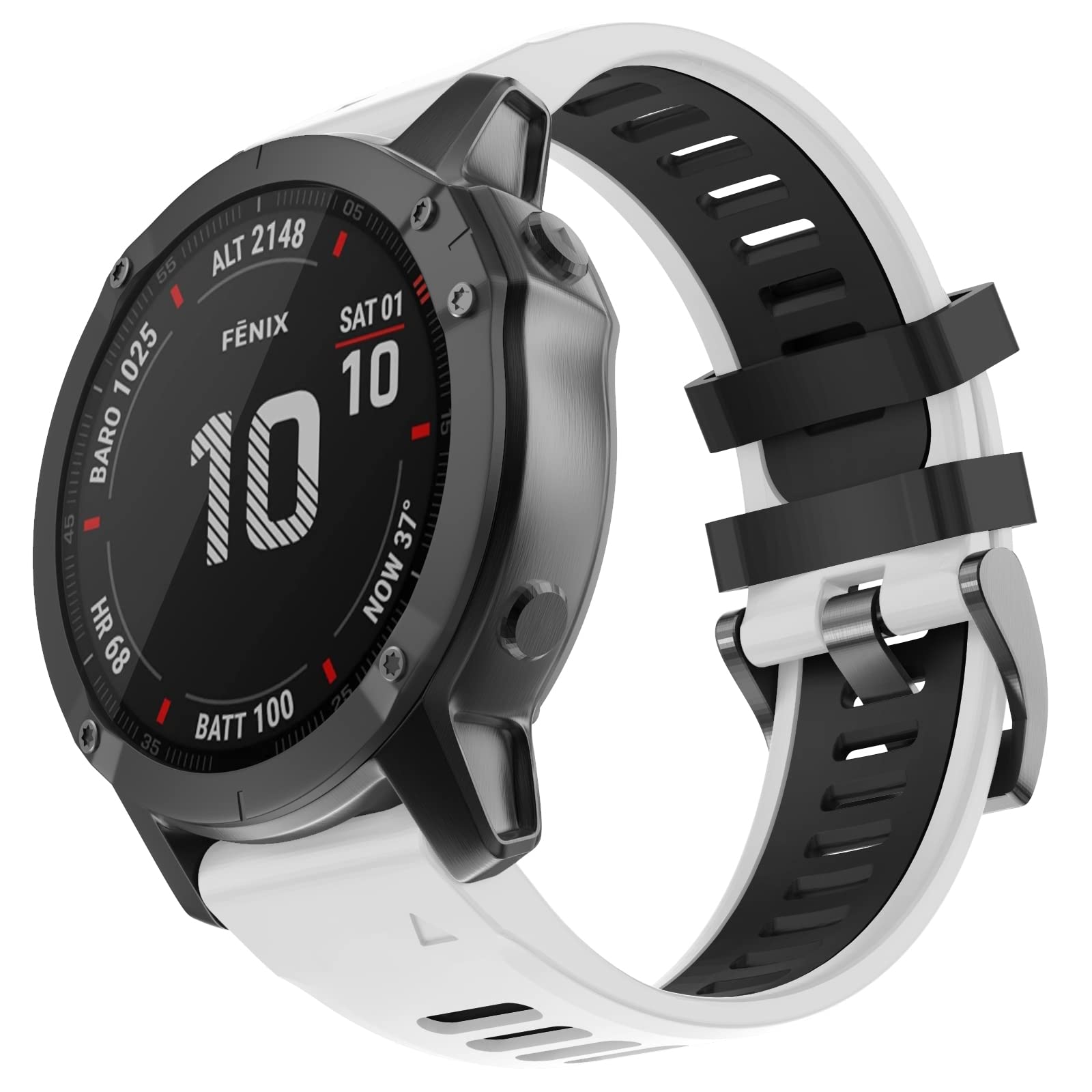 Overstep Compatible With Garmin Fenix 6 Watch Band, 22Mm Quick Fit Replacement Strap For Fenix 6 Pro/Fenix 5, 5 Plus/Fenix 7/For