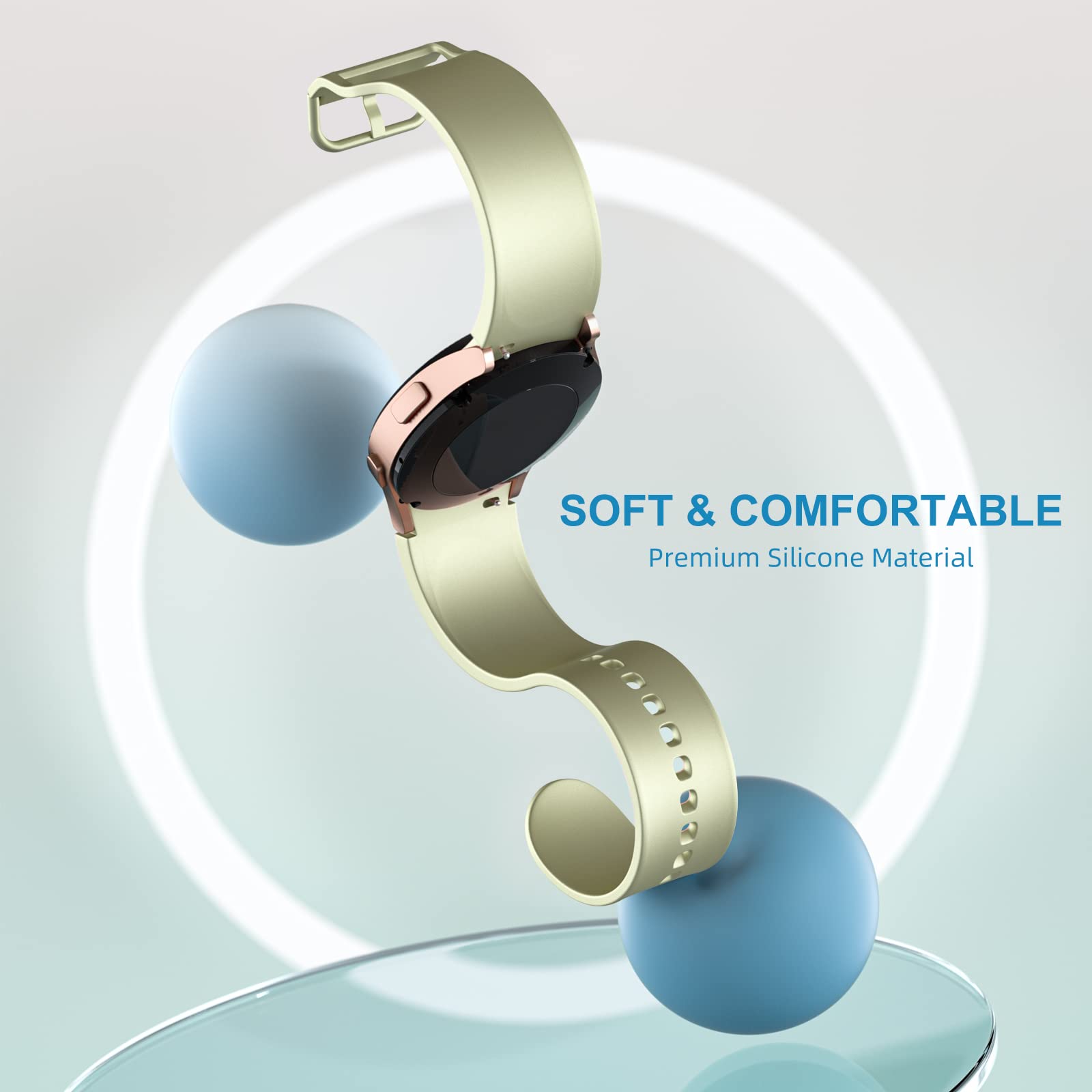 Lerobo 5 Pack Bands Compatible With Galaxy Watch 7 6 5 4 Band 40Mm 44Mm/Galaxy Watch 6 4 Classic Band 43Mm 47Mm 46Mm 42Mm/Watch