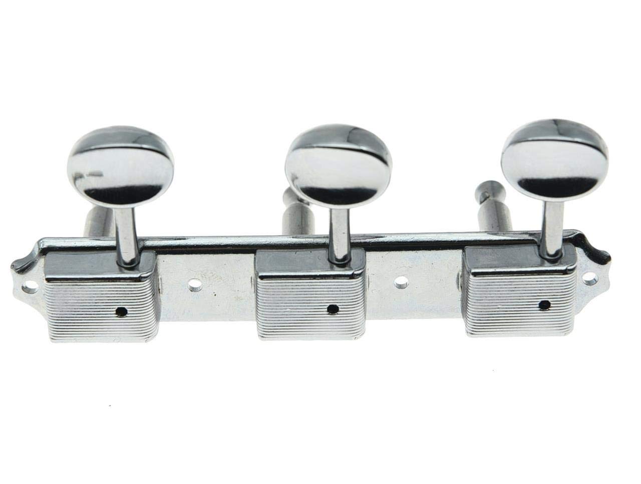 Kaish Chrome 3 Per Side 3X3 On A Plate Vintage Guitar Tuning Keys Tuners For Les Paul