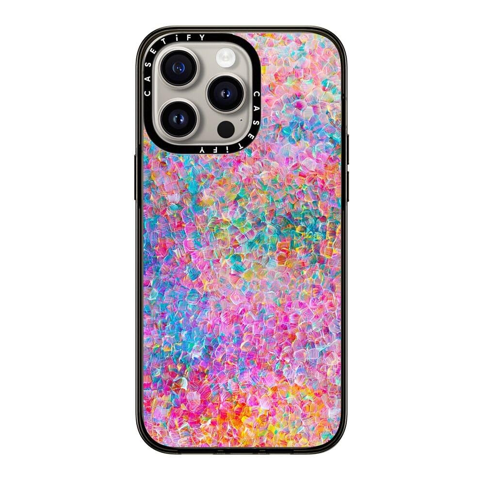 Casetify Compact Iphone 15 Pro Max Case [2X Military Grade Drop Tested / 4Ft Drop Protection]   Paint Prints   My Neon Summer By