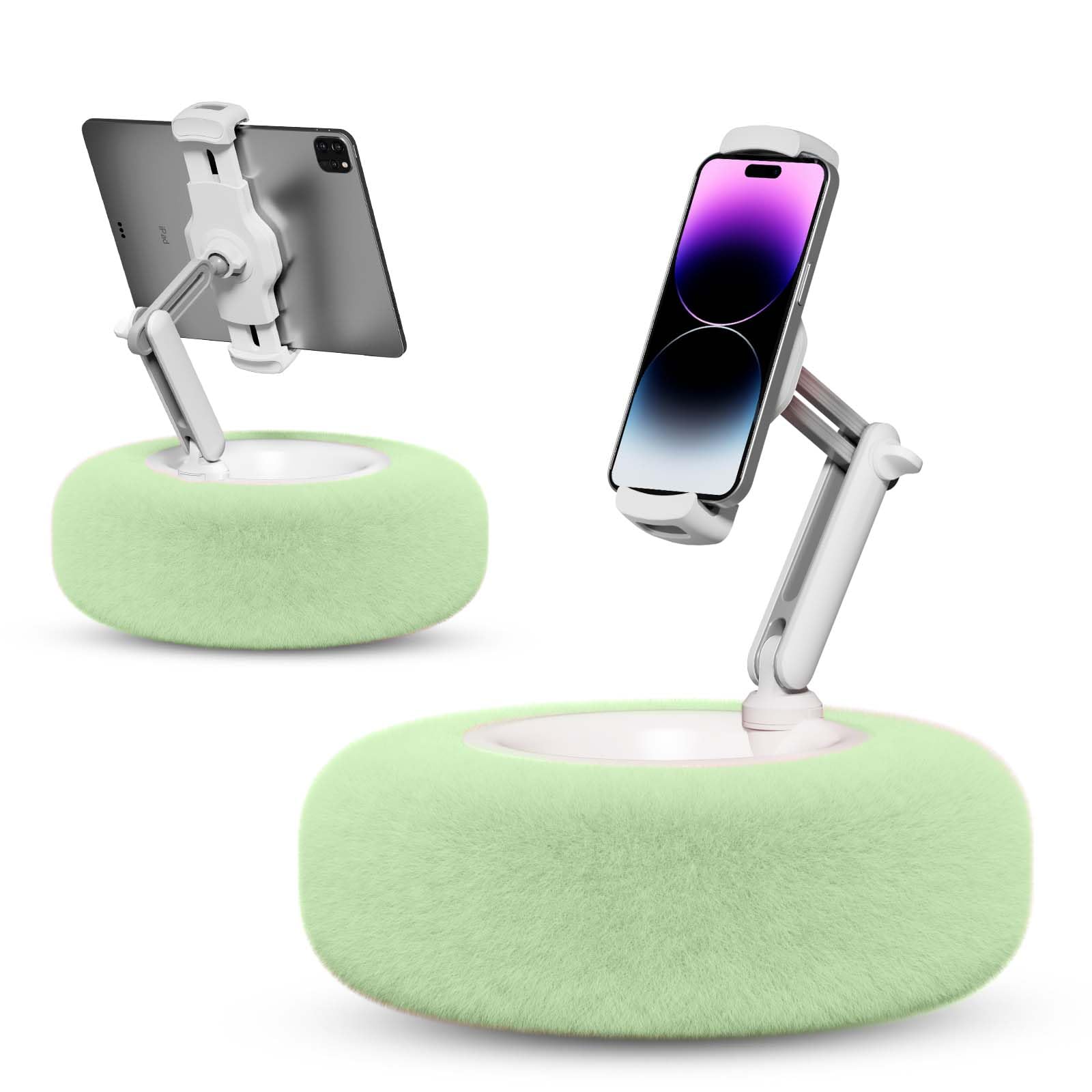 Supedesk Tablet Pillow Stand For Reading, Adjustable Tablet Pillow Stand For Lap With Detachable Bowl, Fits 4.7'' 13'' Kindle/Ph