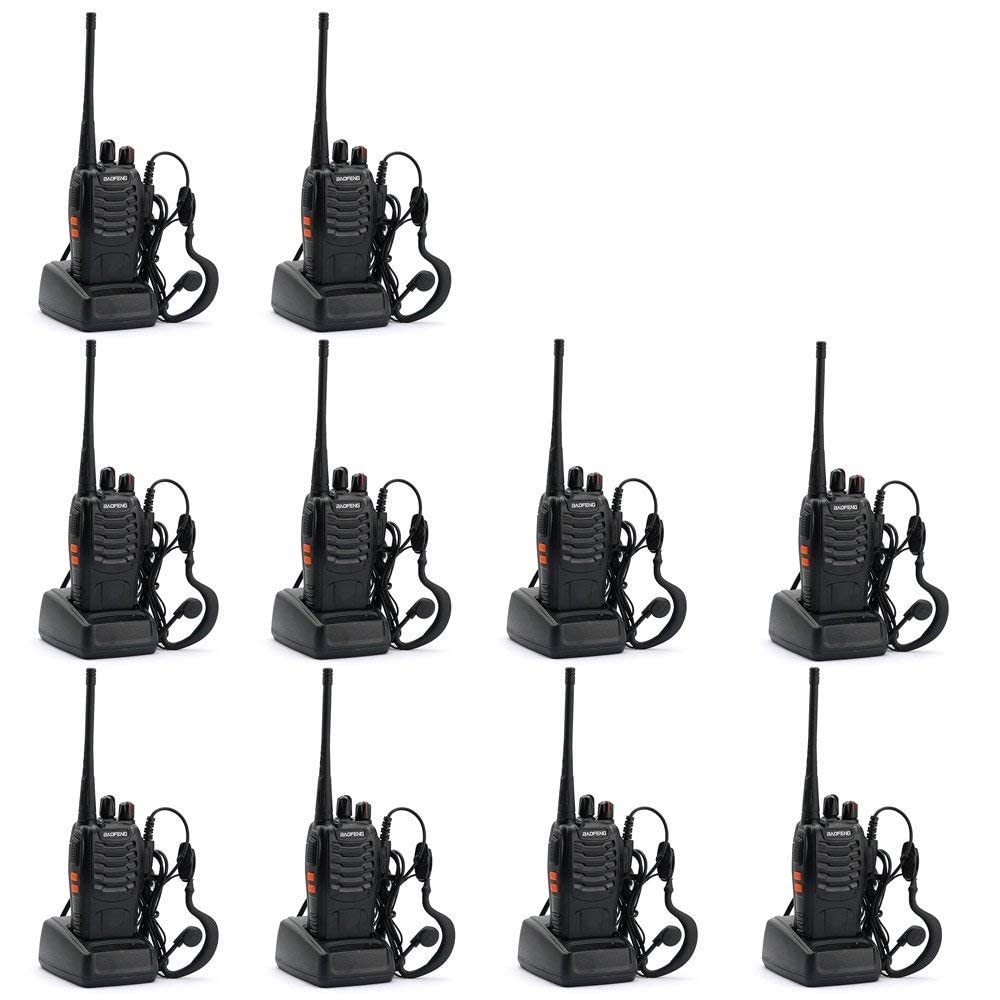 BAOFENG BF-888S Two Way Radio (Pack of 10) and USB Programming Cable (1PC)