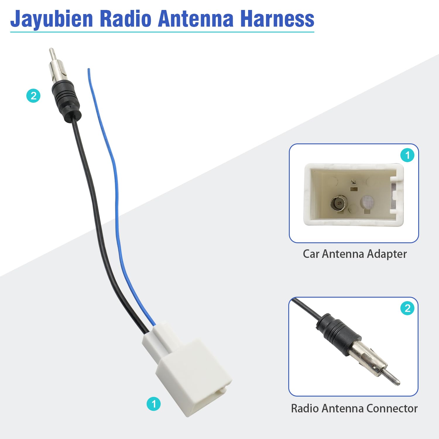 Jayubien Car Radio Antenna Adapter For Toyota Camry Rav4 Corolla Prius Tacoma Yaris Highlander Sienna Subaru Scion Stereo Antenn