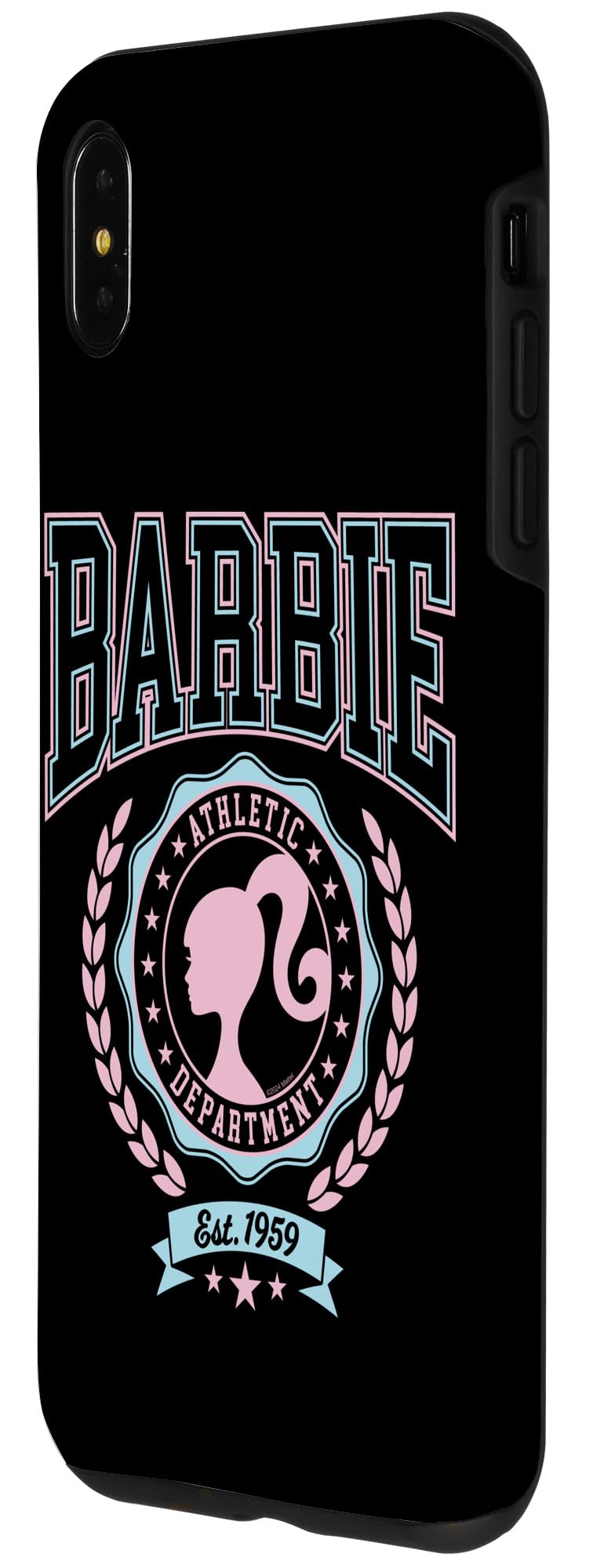 Iphone Xs Max Barbie   Varsity Athletic Department Silhouette Logo Case
