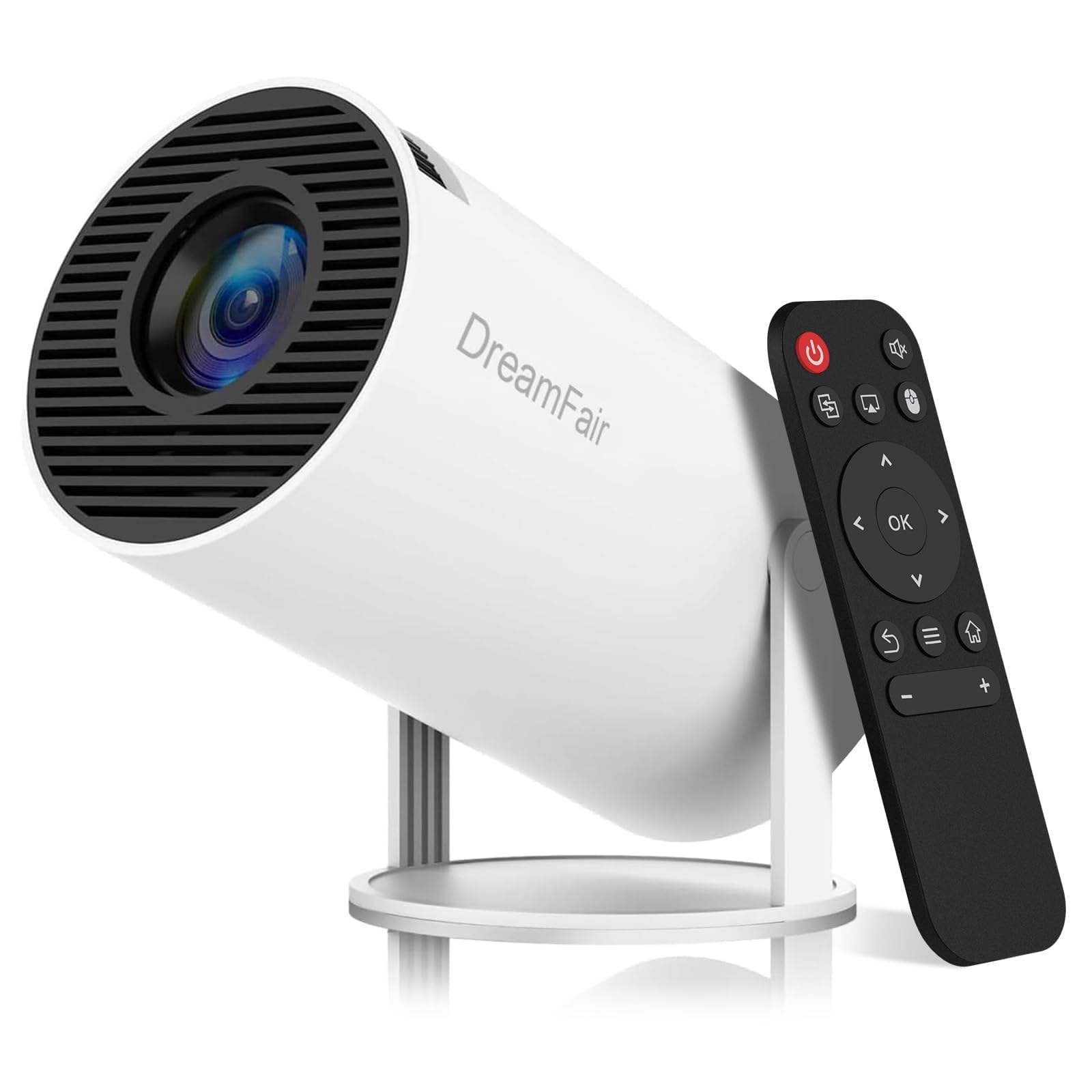 Mini Projector with WiFi and Bluetooth, 4K 1080P Support Portable Projector, 180ANSI, Android 13, Auto Keystone Correction, 30-2