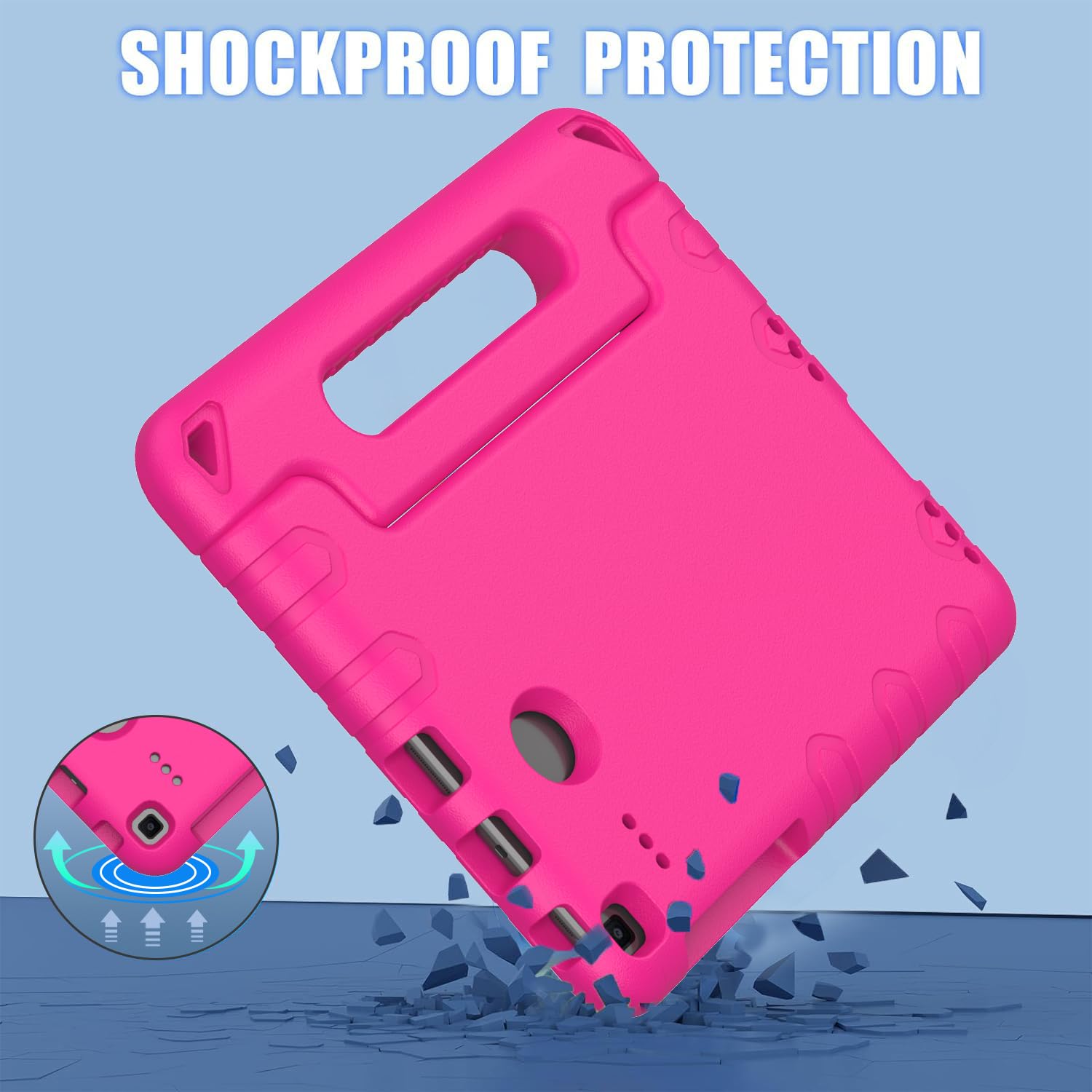 Bmouo Kids Case For Samsung Galaxy Tab E 8.0 Inch   Eva Shockproof Case Light Weight Kids Case Super Protection Cover Handle Sta