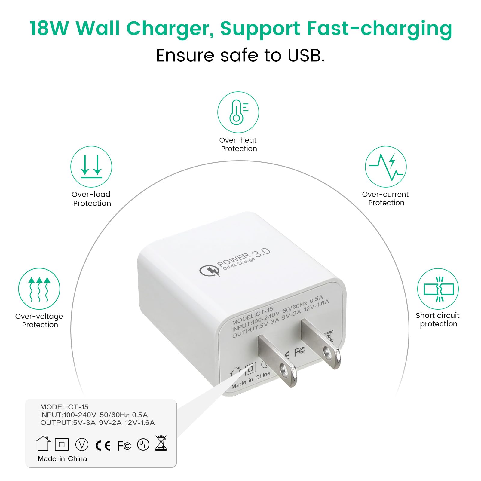 Yeaoi 30 Ft Usb Extension Cable With Power Adapter For Wyze Cam Pan V3 Outdoor Camera, Micro Usb 90 Degree Charging Cord, White