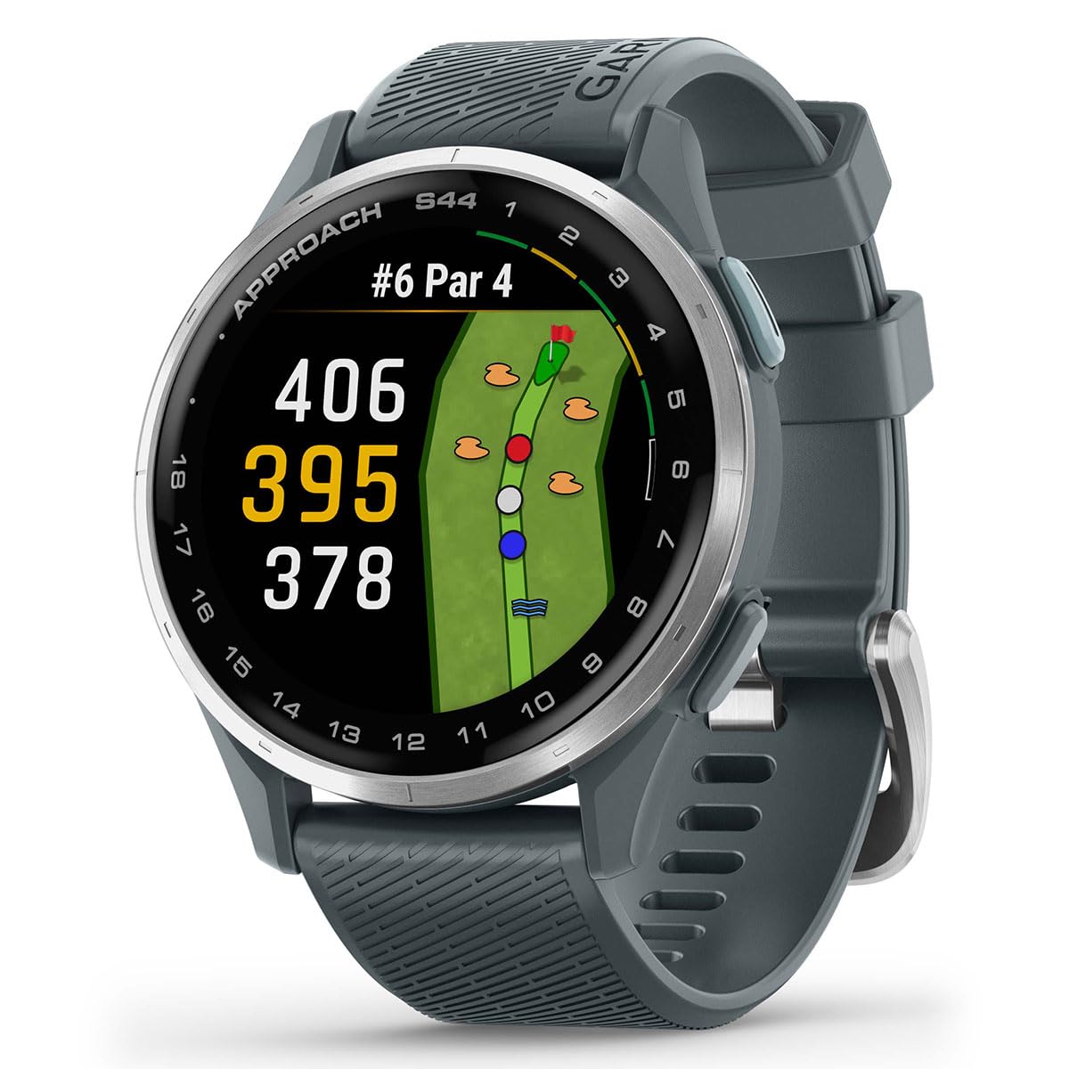 Garmin Approach S44 (Silver/Twilight) Golf Gps Smartwatch Bundle - 1.2 Amoled Display, On-Course Features & 15H Battery Life Wit