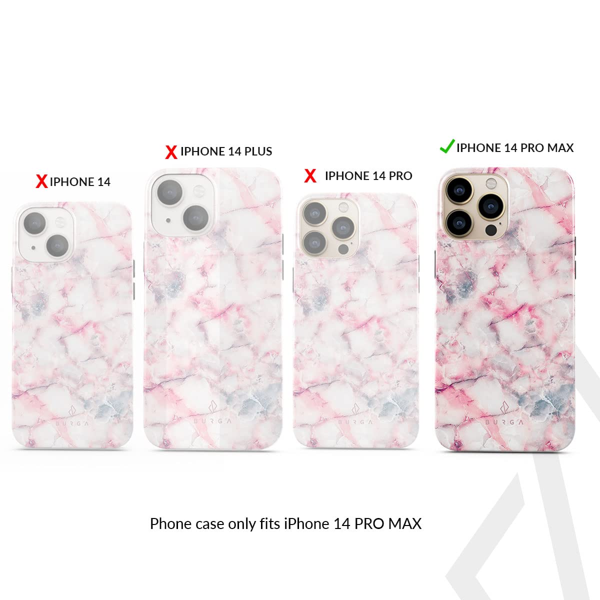 Burga Case For Iphone 14 Pro Max   Max Protective, Cute, Aesthetic, Trendy, Pattern Phone Cover, Fall Collection   Fits Apple Ip