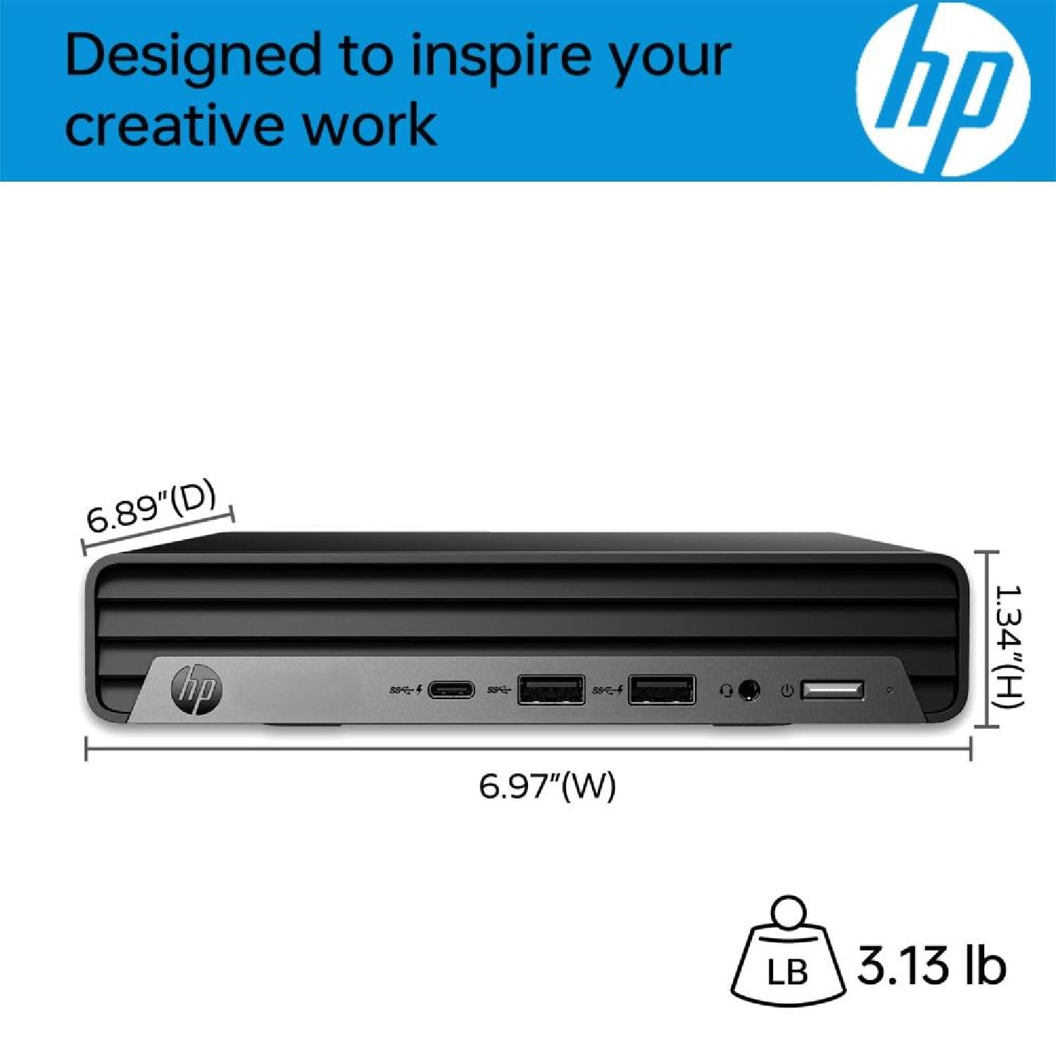 Hp Elite Mini G9 Business Desktop Computer, 13Th Gen Intel 16-Core I7-13700T, 16Gb Ddr5 Ram, 1Tb Pcie Ssd, Usb-C, Ultra Quite De