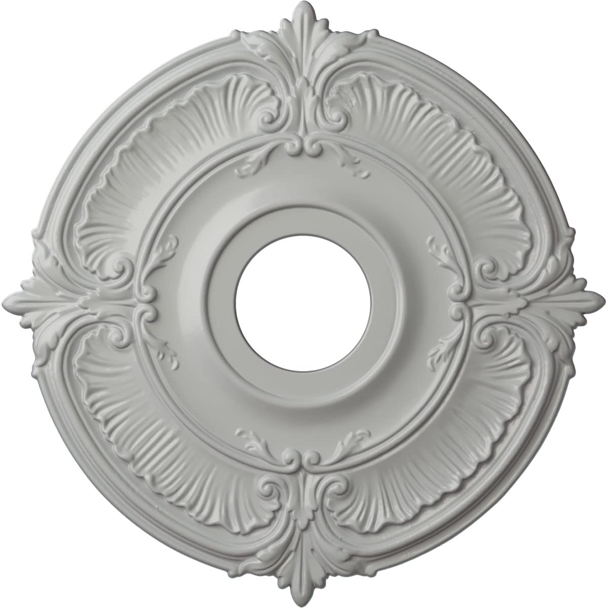 Ekena Millwork Cm18Atfrf Attica Ceiling Medallion, 18''Od X 4''Id X 5/8''P (Fits Canopies Up To 5''), Hand Painted Frost