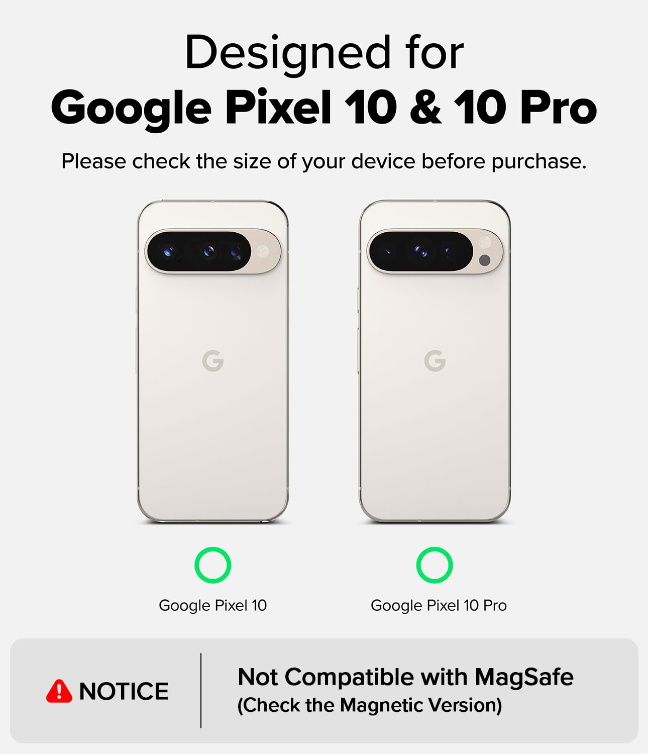 Ringke Fusion-X [Precise Cutouts For Camera Lenses] Designed For Google Pixel 10/10 Pro Case, Enhanced Bumper Heavy Duty Shockpr