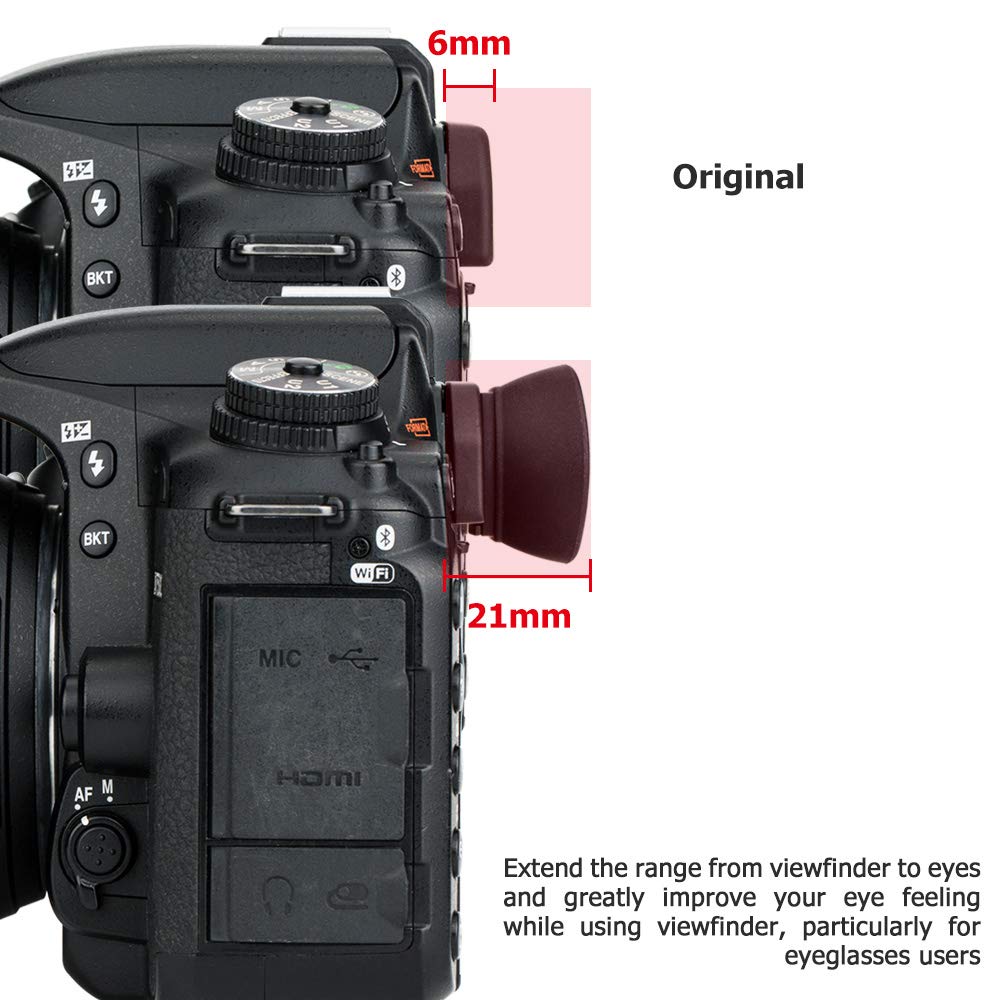 Soft Silicon Camera Viewfinder Eyecup Eyepiece Eyeshade For Nikon D780 D750 D610 D600 D7500 D7200 D7100 D7000 D5600 D5500 D5300