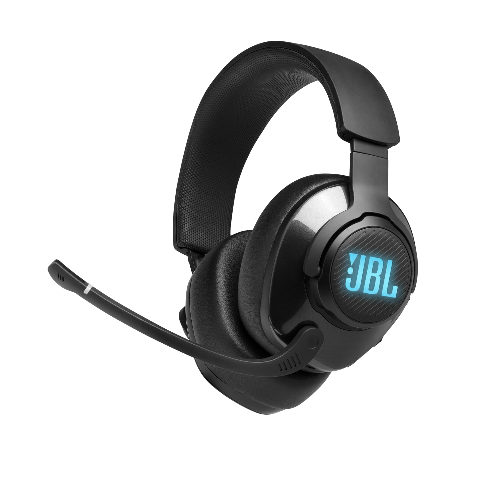 JBL Quantum 400 - USB over-ear gaming headset with game-chat balance dial, JBL QuantumSURROUND and DTS, Voice focus directional 