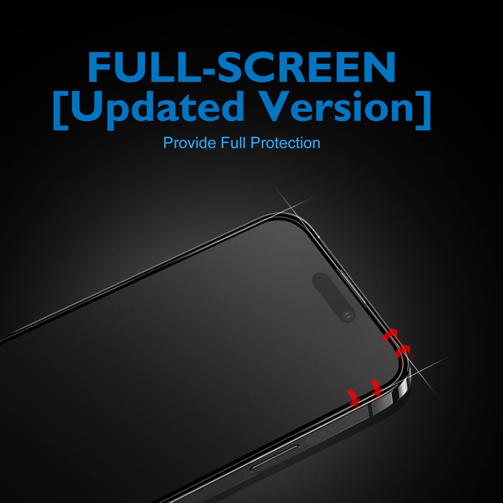 Mothca Matte Glass Screen Protector For Iphone 14 Pro Max Anti Glare & Anti Fingerprint Tempered Glass Clear Film Full Screen Ca