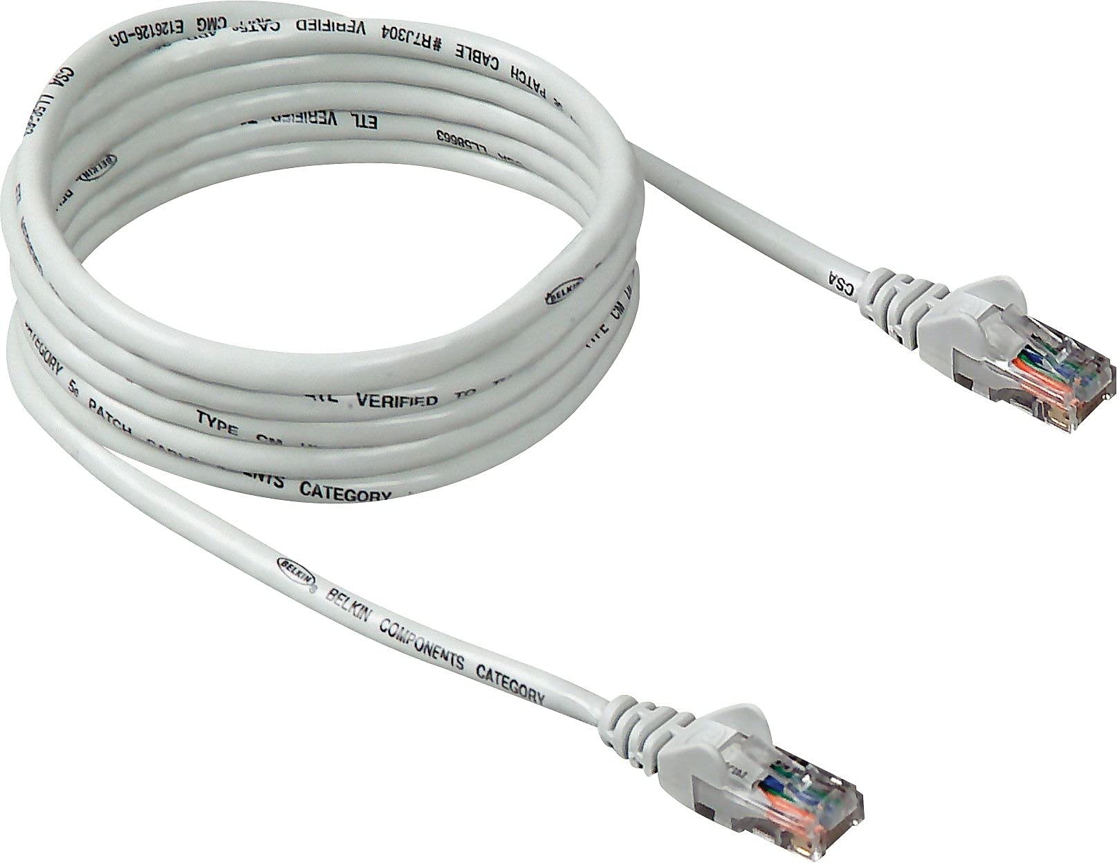 Belkin A3L791 14 Wht Cat 5E Patch Cable (White, 14 Feet)