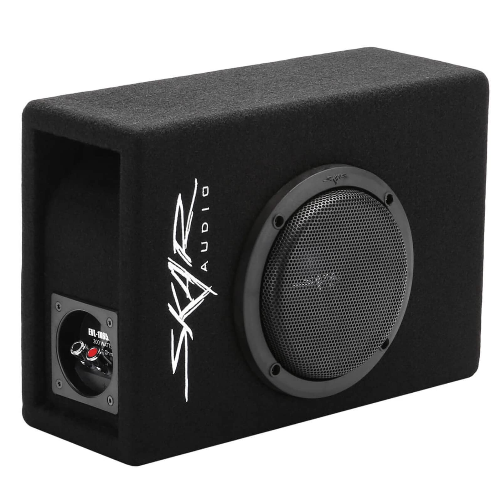 Skar Audio Evl 1X65D4 V Lp 6.5' 400 Watt Low Profile Slot Port Loaded Car Subwoofer Enclosure