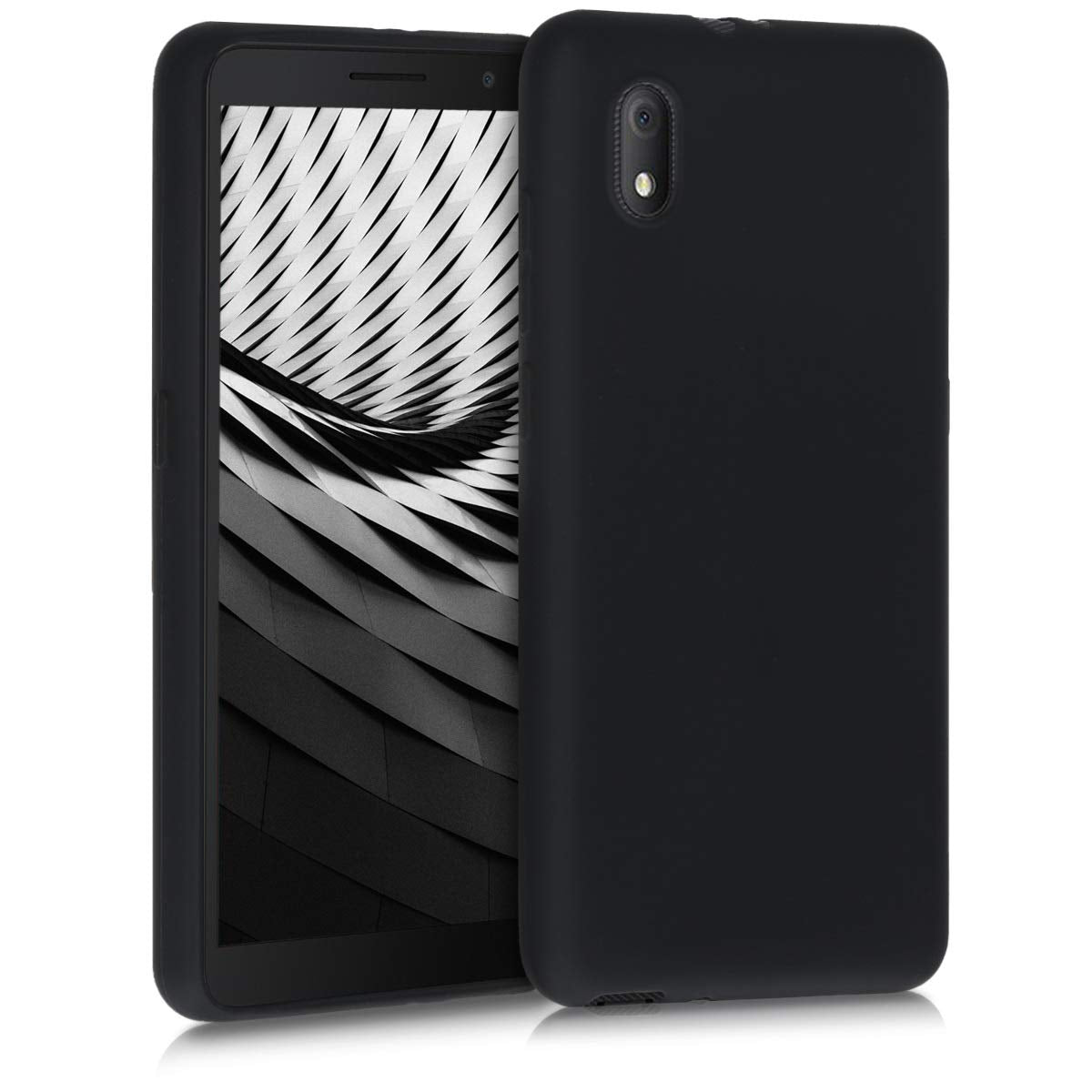 Kwmobile Case Compatible With Alcatel 1B (2020) Case   Soft Slim Protective Tpu Silicone Cover   Black