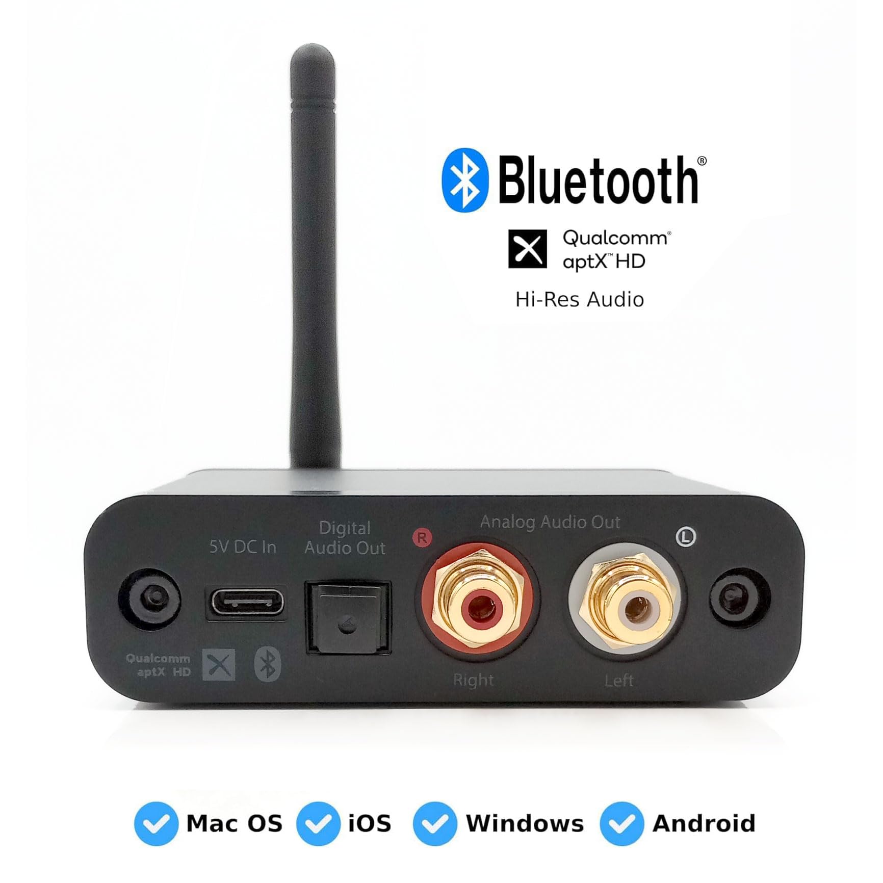 Audioengine B1 5.3 Bluetooth Receiver For Older Classic Stereo Speakers And Sound Systems   Long Range Hifi Adaptive Wireless Up To 32 Bit Audio Music Streamer