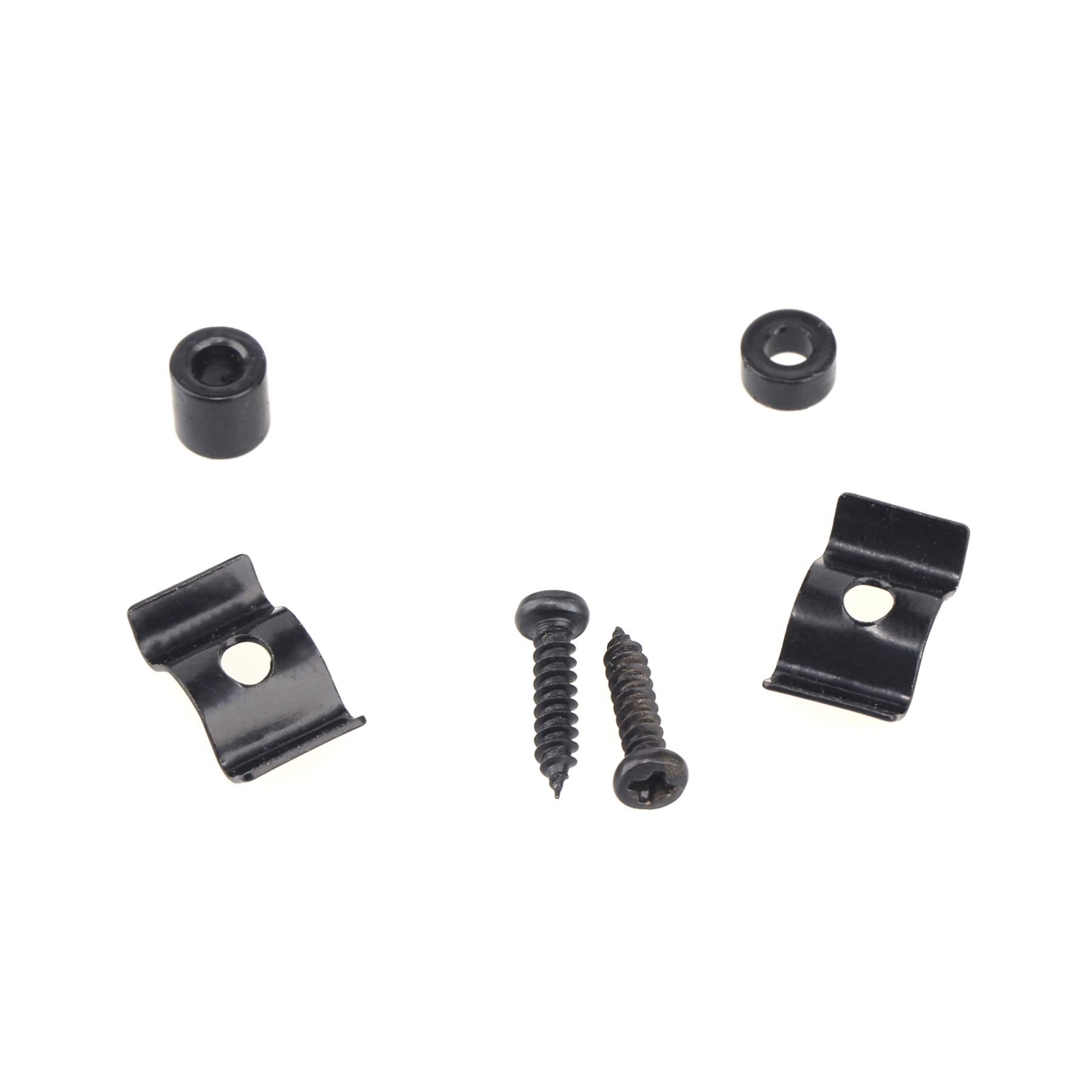 Musiclily Metal Vintage Style Guitar String Trees Guides Retainers For Fender Strat Or Tele Style Electric Guitar, Black(Set Of 