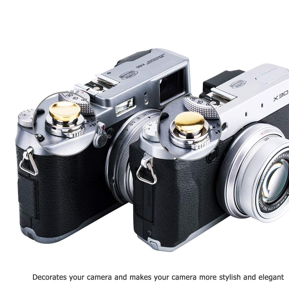 Jjc 2-Pack Camera Soft Shutter Release Button For Fuji Fujifilm X-T3 X-T4 X-T2 X-T50 X-T30 X-T20 X-Pro3 X-Pro2 X100Vi X100V X100