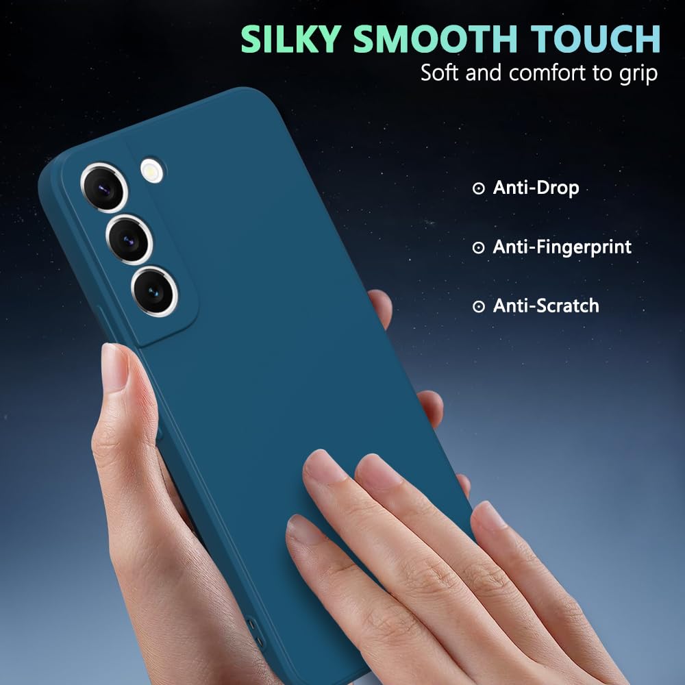 Wogroo For Samsung Galaxy S21 Case Dark Blue, Scratch Resistant With Soft Touch, Slim Thin Phone Cover For Samsung Galaxy S21