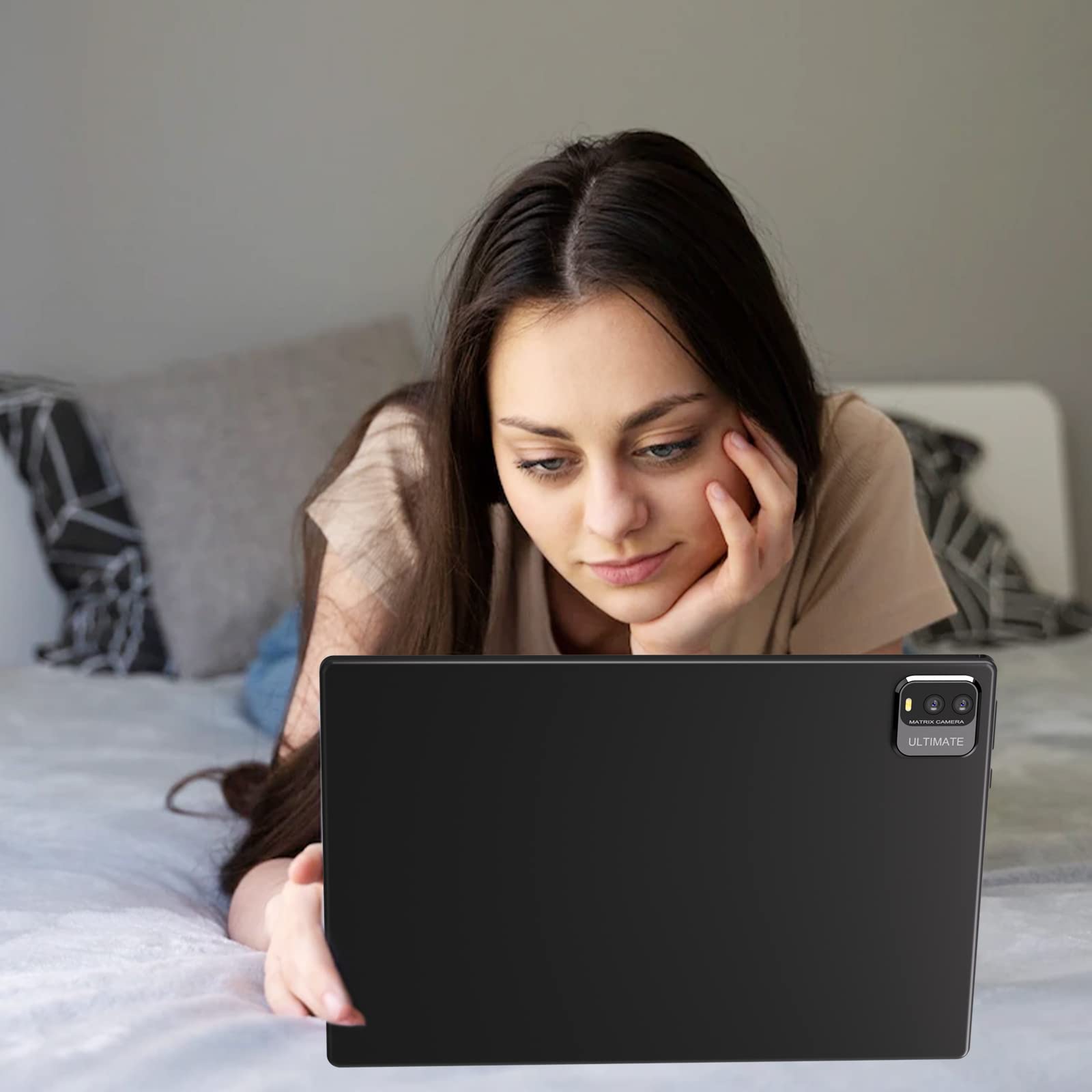 Tablet 10 Inch Android Tablets, Quad Core Processor 64Gb Storage And 1024Gb Expand, 4Gb Ram, 2Mp+8Mp Dual Camera, 1280X800 10.1'