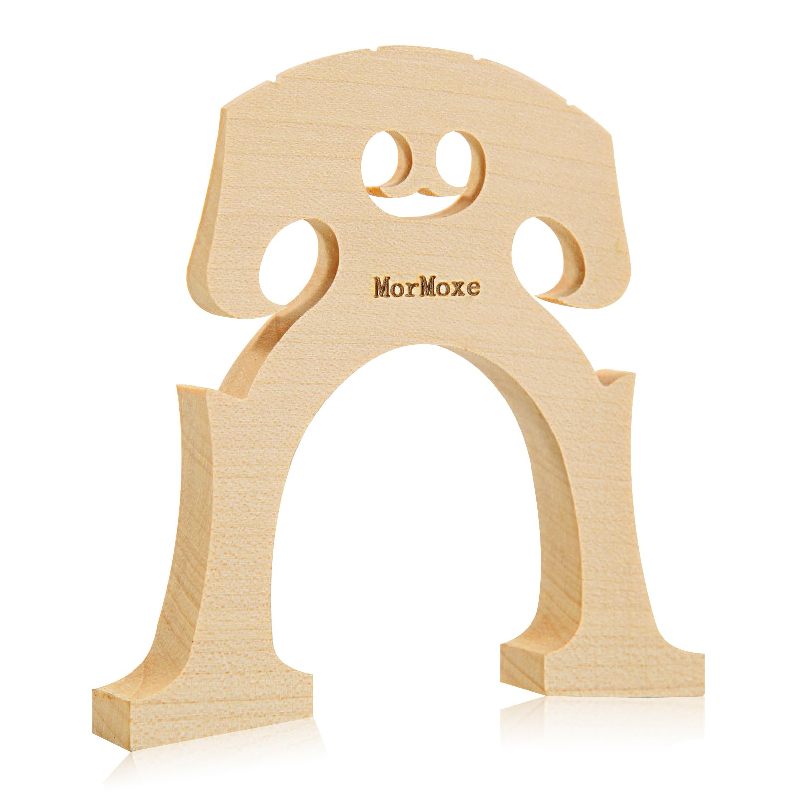 MorMoxe Cello Bridge (Hight 1/8) Size - Hand-Carved Maple, Direct Fit, Fully Adjusted - Expertly Handcrafted & Polished for Perf