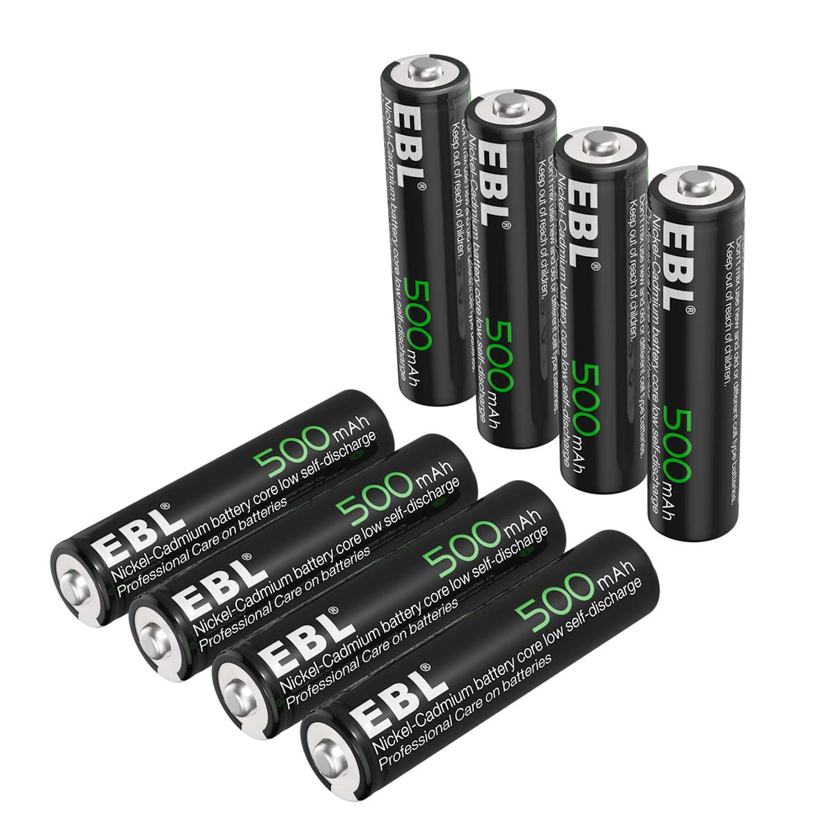 Ebl Aaa Rechargeable Batteries For Outdoor Solar Lights Replacement 1.2V 500Mah Aaa Battery Triple A Battery For Solar Lights, L
