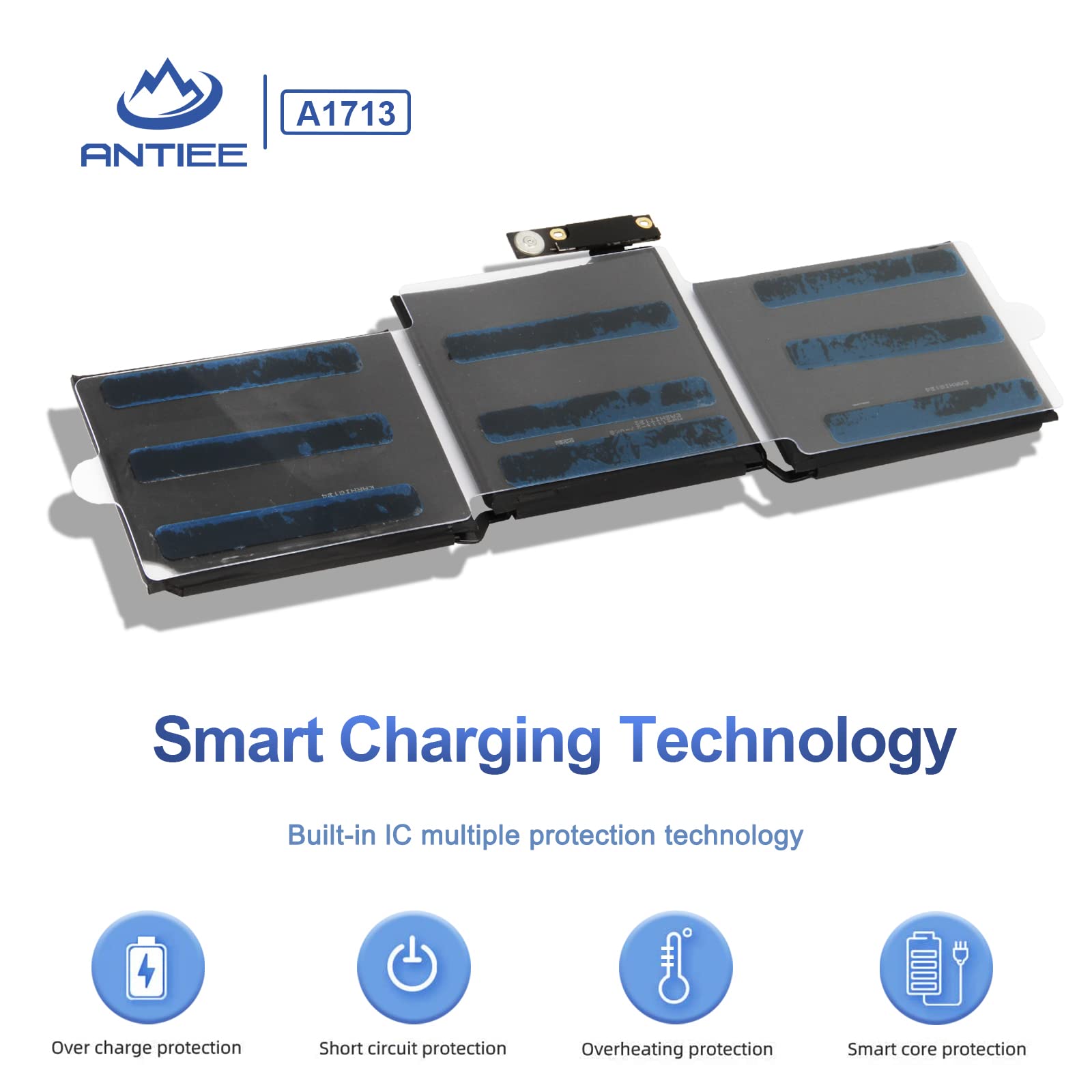 A1708 Battery Replacement, A1713 Battery For Macbook Pro 13 Inch A1708 [Late 2016, Mid 2017] Emc 2978 3164 Mpxq2Ll Mll42Ll Mluq2