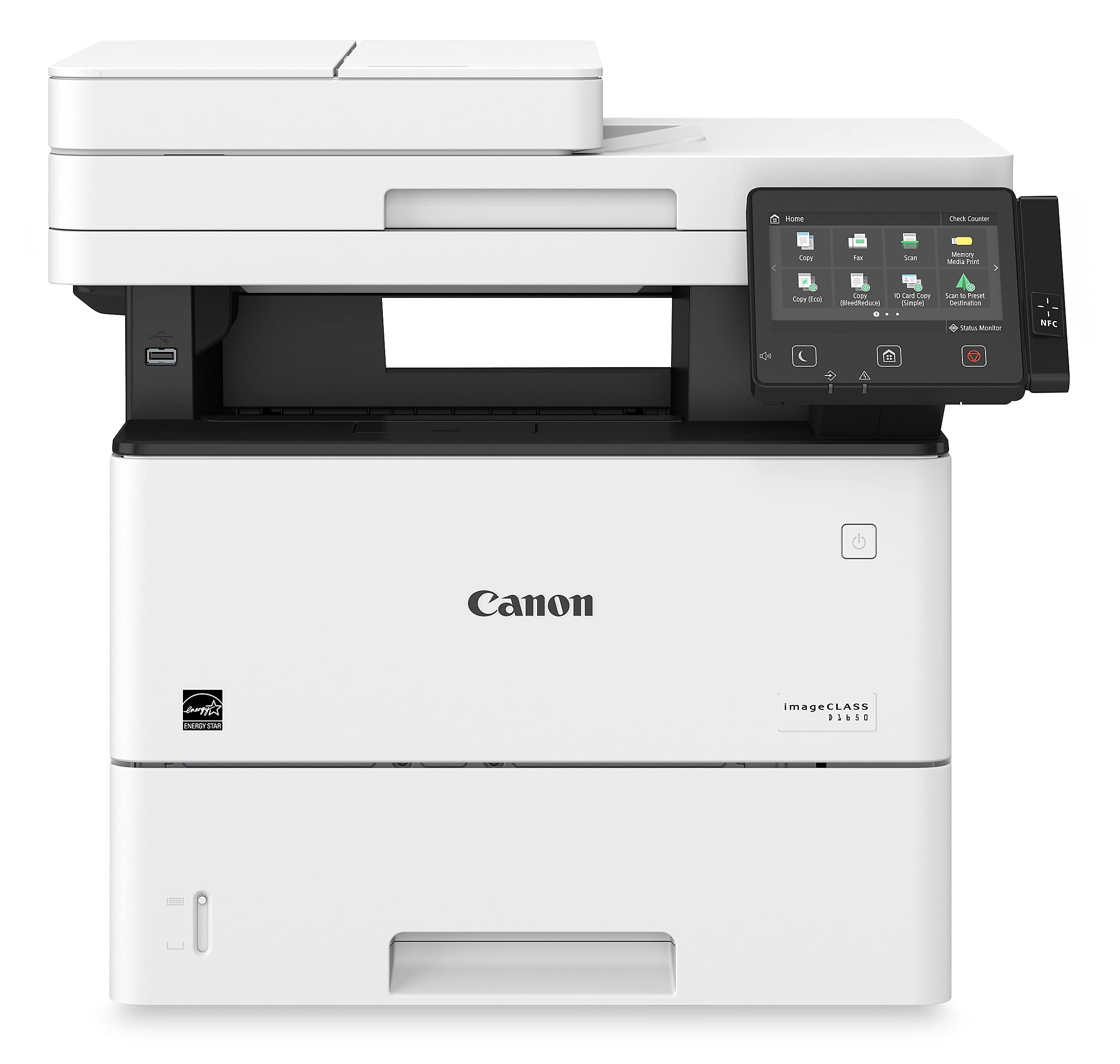 Canon imageCLASS D1650 - Monochrome Duplex Wireless Laser Printer, All-in-One With Scanner, Copier, Fax, Automatic Document Feed