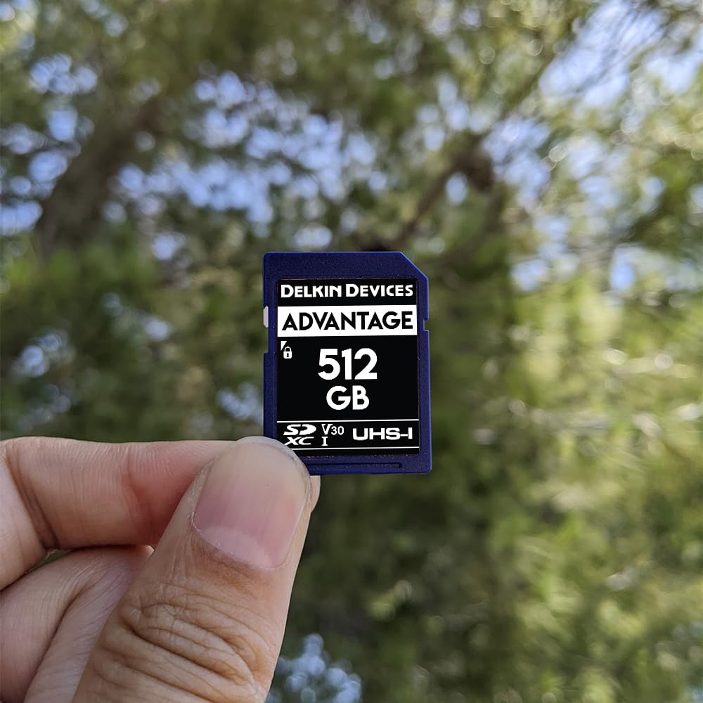 Delkin Devices 512Gb Advantage Sdxc Memory Card Uhs I (U3/V30)   High Speed Sd Card 512Gb For Cameras | Memory Cards For Cameras
