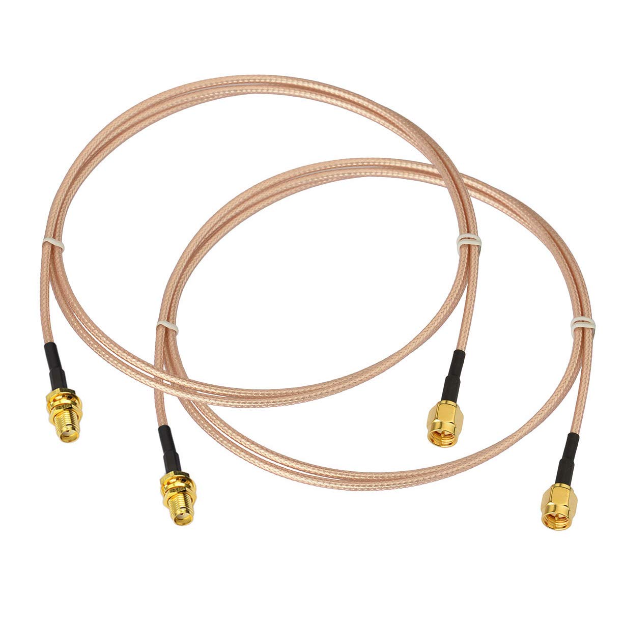 Bingfu Sma Female Bulkhead Mount To Sma Male Rg316 Antenna Extension Cable 1M 3 Feet 2 Pack Compatible With 4G Lte Router Gatewa