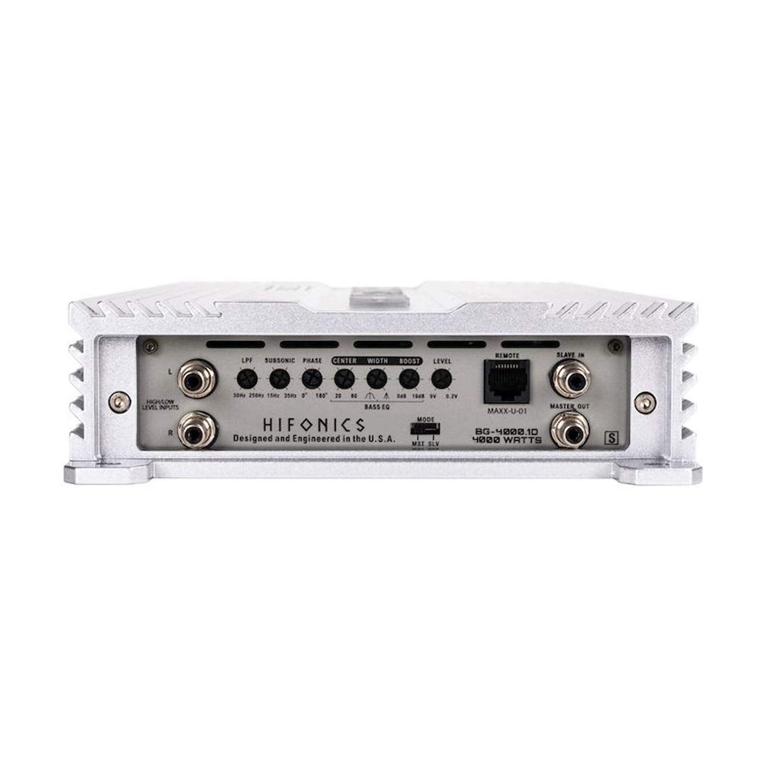 Hifonics BG-4000.1D Brutus Gamma 4000 Watt Monoblock Amplifier with Bass Remote for Car Audio Subwoofer System