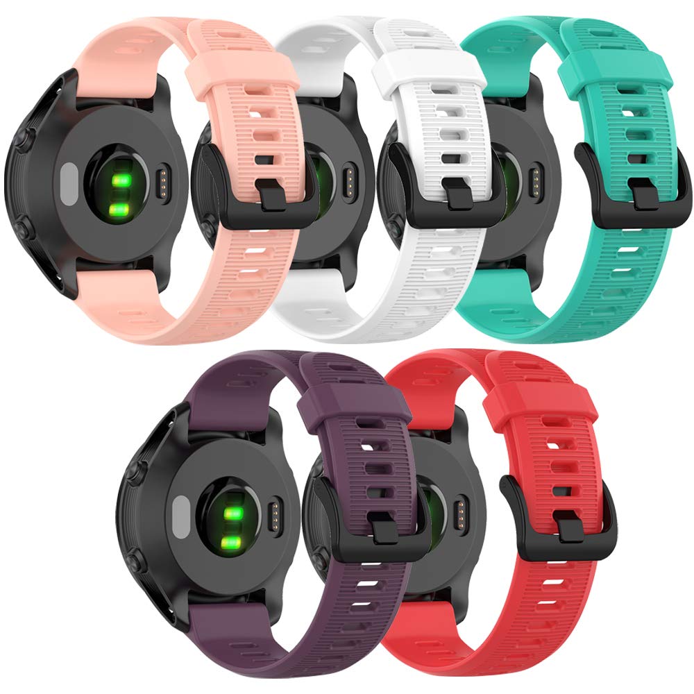 Band For Garmin Forerunner 945, Soft Silicone Replacement Watch Band Strap For Garmin Forerunner 935 Smart Watch (No Tracker)