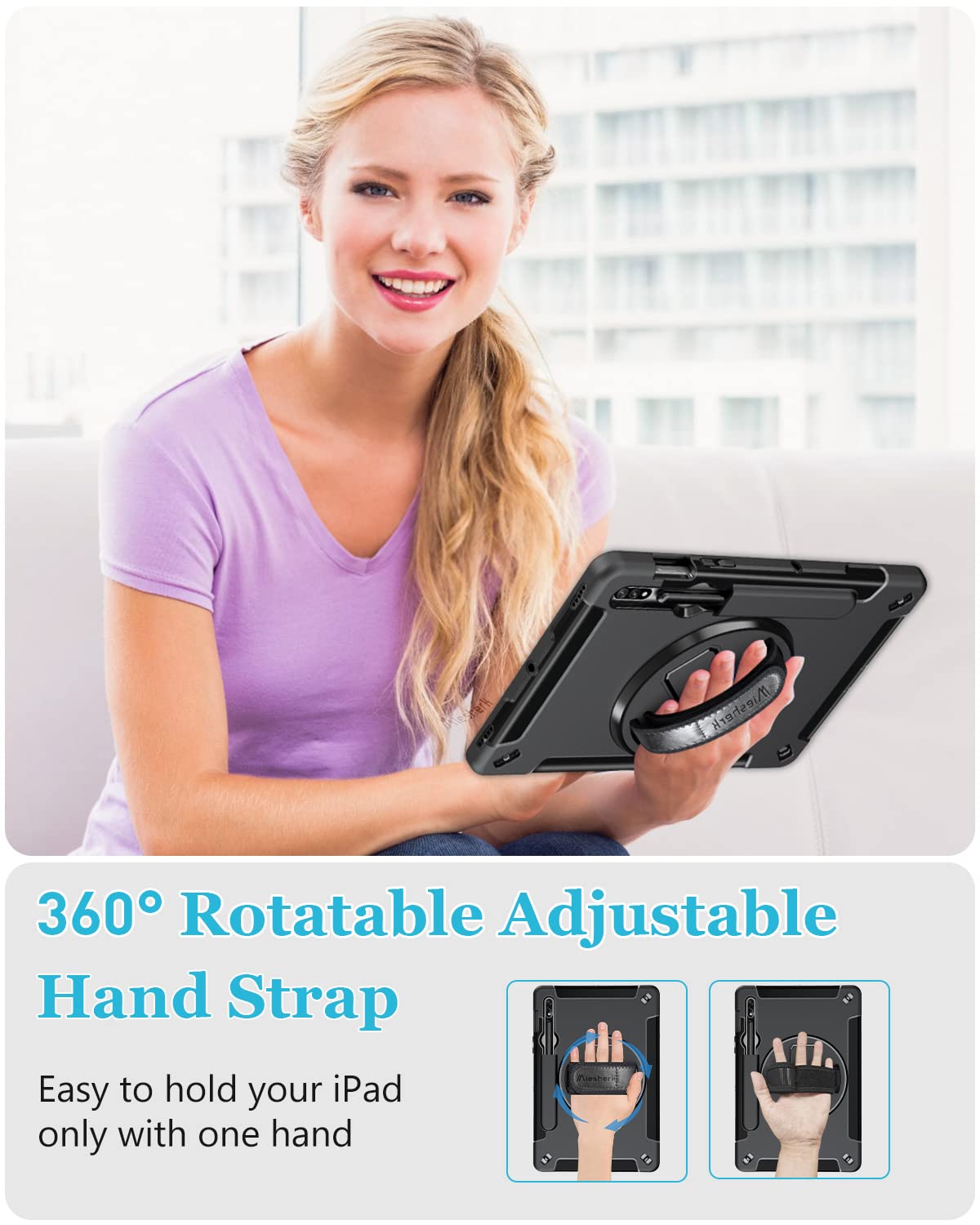 Case For Samsung Tab S7/S8 11 Inch 2022: Military Grade Shockproof Protective Tpu Cover For Galaxy Tablet S7 11 Inch 2020 W/Stan