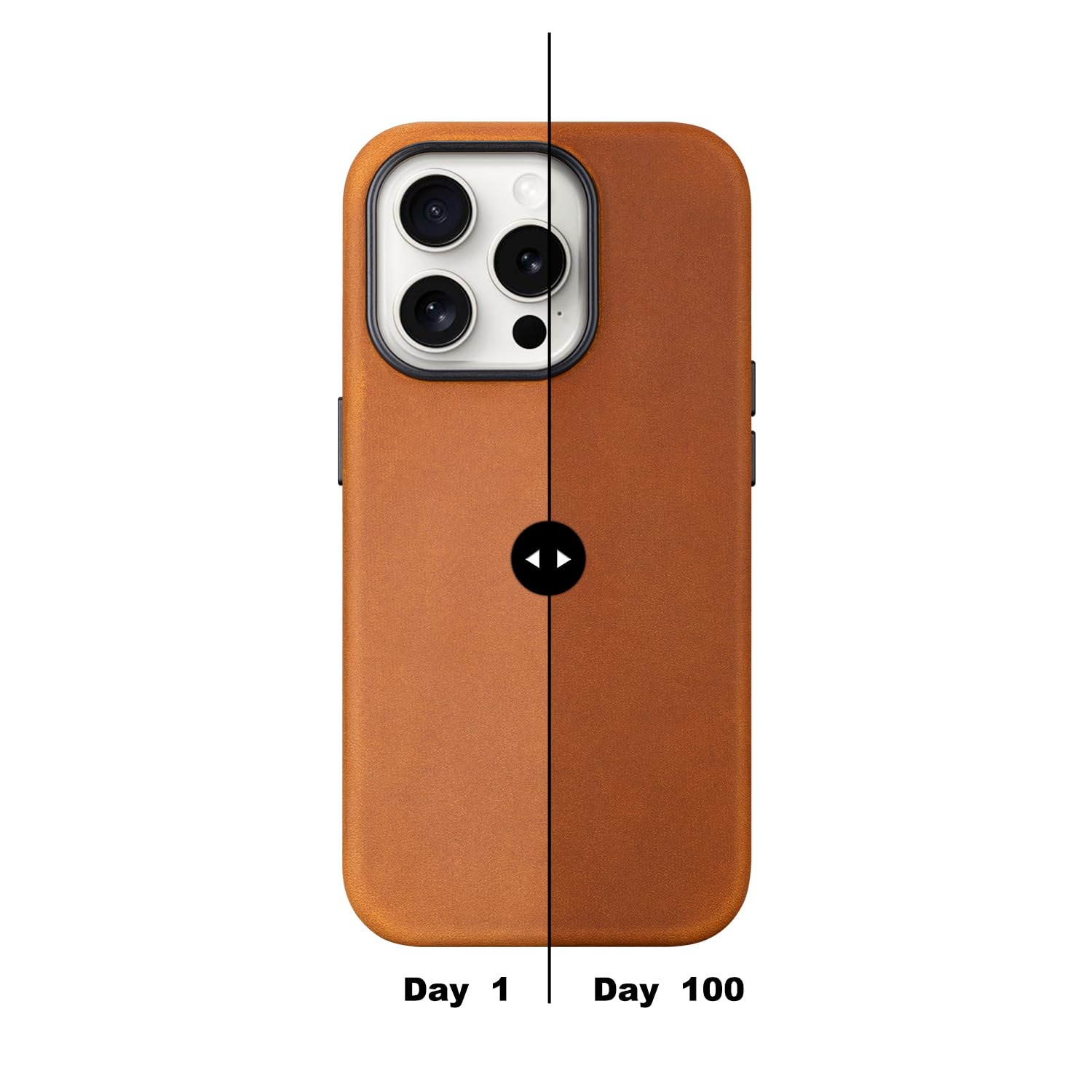 Maogoam For Iphone 13 Pro Case Leather, Genuine Crazy Horse Leather Case For Iphone 13 Pro,Compatible With Magsafe, Indiana-Jone