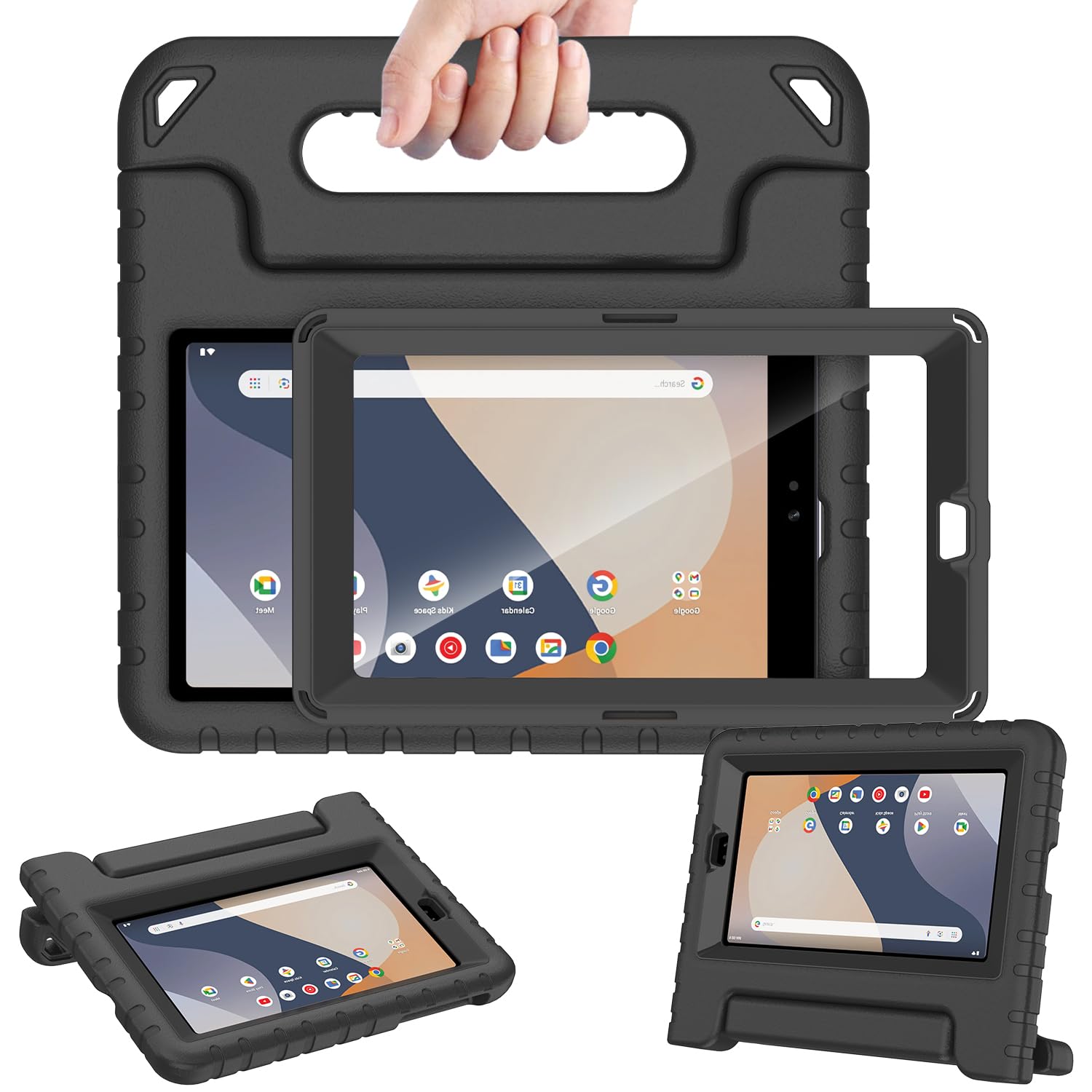 AVAWO Kids Case for Onn 7 inch 2024 Gen 4 (Model 100135924) Tablet (4th Generation, 2024), Light Weight Shock Proof Handle Stand