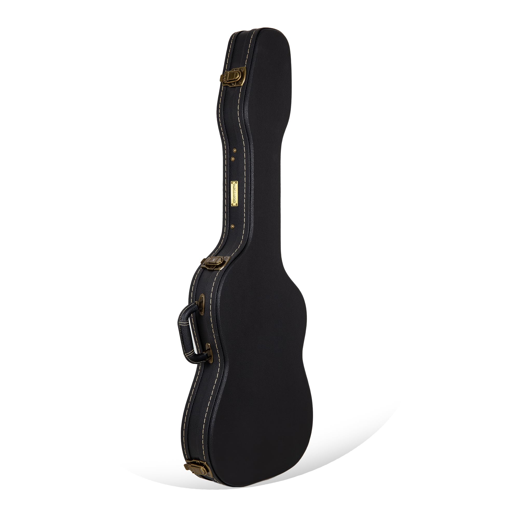 Crossrock Wooden Guitar Case -Fits Telecaster And Stratocaster Styles Of Guitars -Vintage Hardware, Sponge Lining, Metal Feet, S