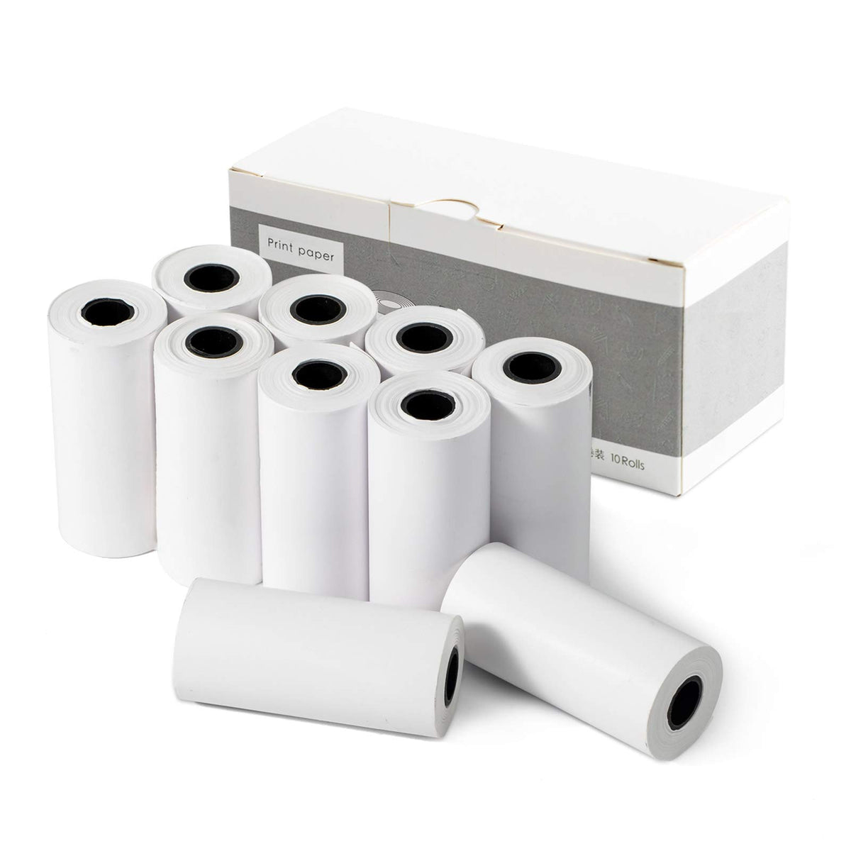 10 Rolls Print Paper For Kids Instant Print Camera Refill Print Paper Works With Minibear Vtech Kidizoom Camera, Zero Ink Therma