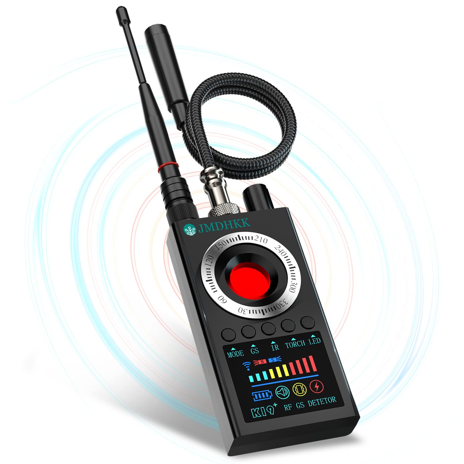 Jdmhkk Hidden Camera Detector Bug Detector,Rf Signals Detetor, Spy Camera Finder For Travelers, Hotel   Personal Privacy Protect