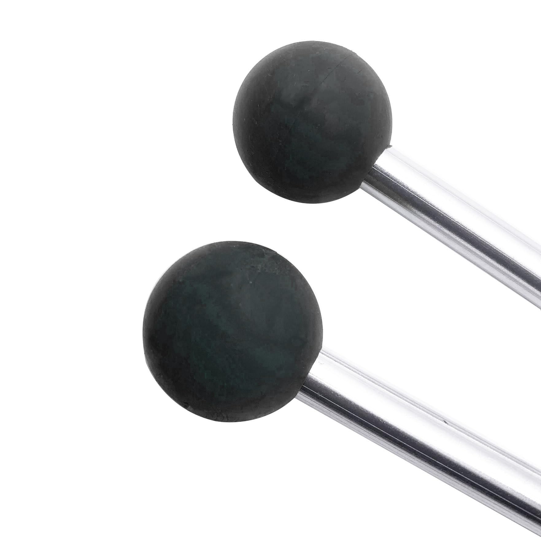 Tuoren Black Xylophone Mallets Glockenspiel Sticks Rubber Mallets Percussion Sticks For Tongue Drum, Glockenspiel, Xylophone, Ch